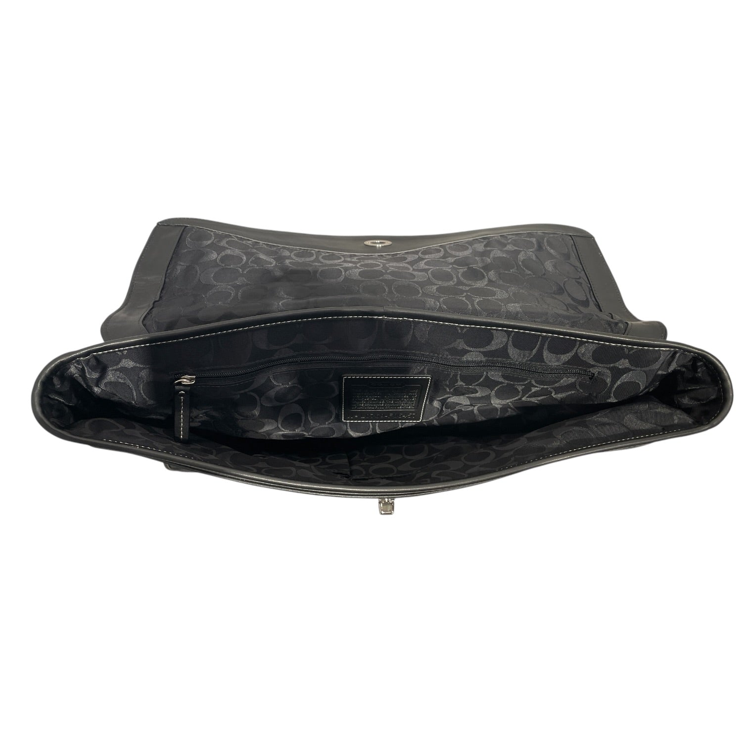 COACH/Briefcase/Leather/BLK/TWIST CLASP view 3