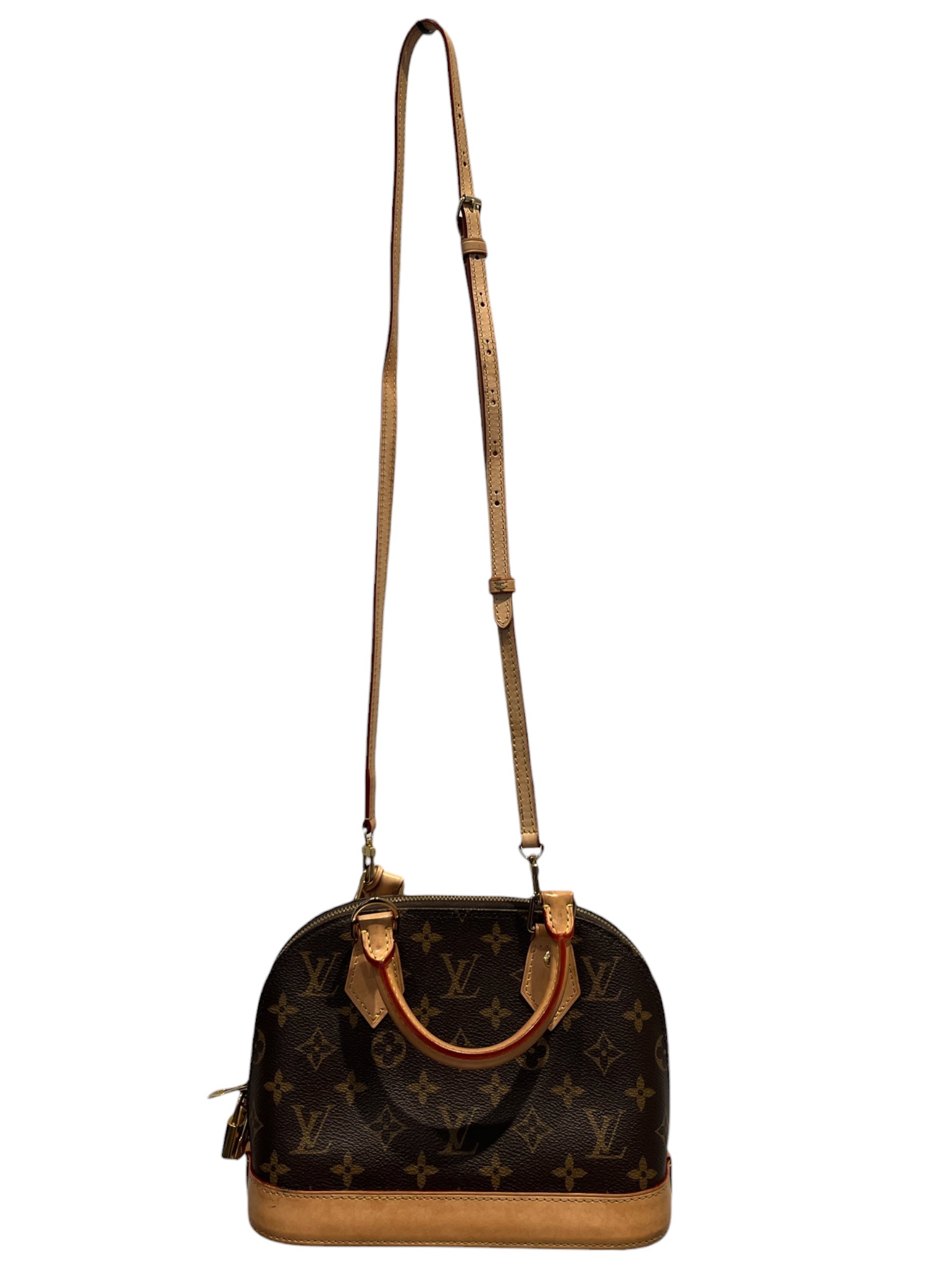 LOUIS VUITTON/Cross Body Bag/All Over Print/Leather/BRW/Alma BB Crossbody view 1