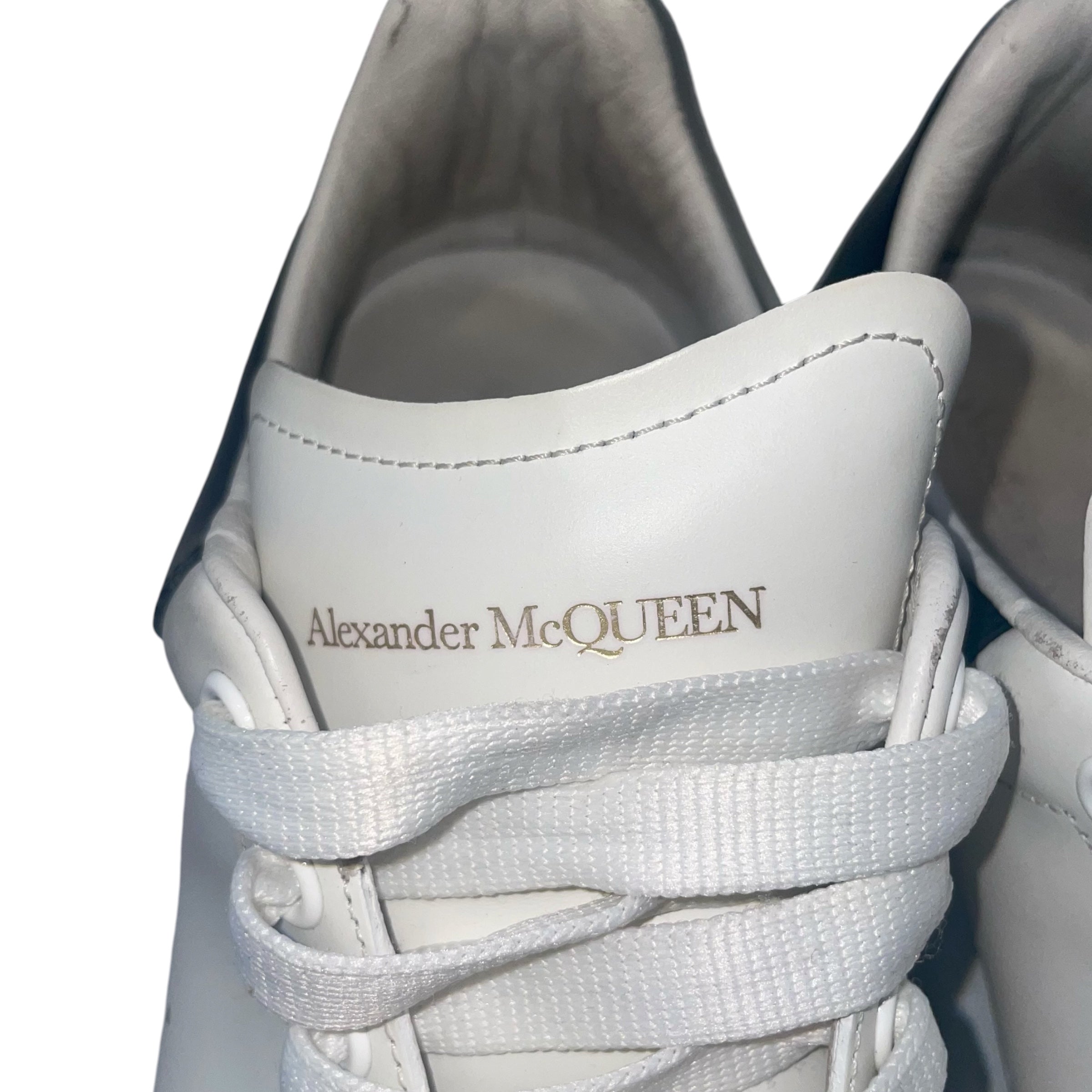 Alexander McQueen/Low-Sneakers/EU 41/Leather/WHT/OVERSIZED view 3
