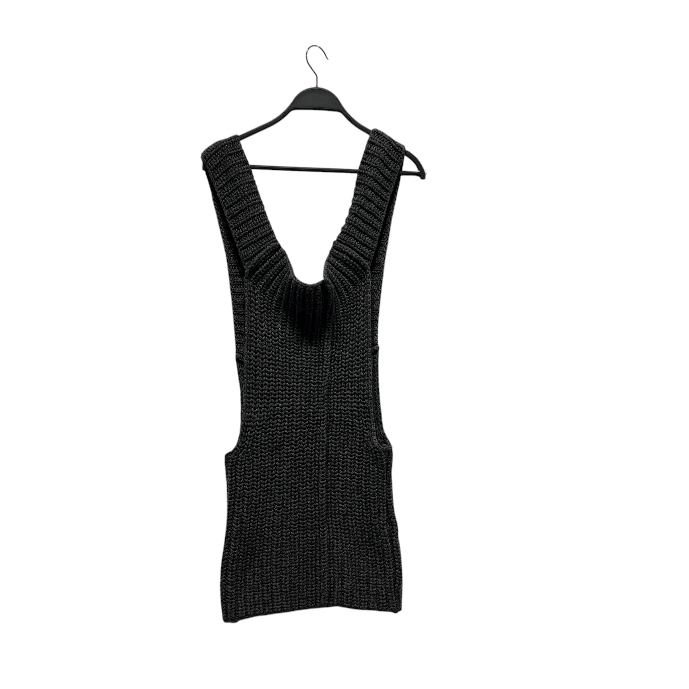 DEMOBAZA/Knitted Vest/M/Cotton/GRY/PULLOVER KNIT VEST view 1