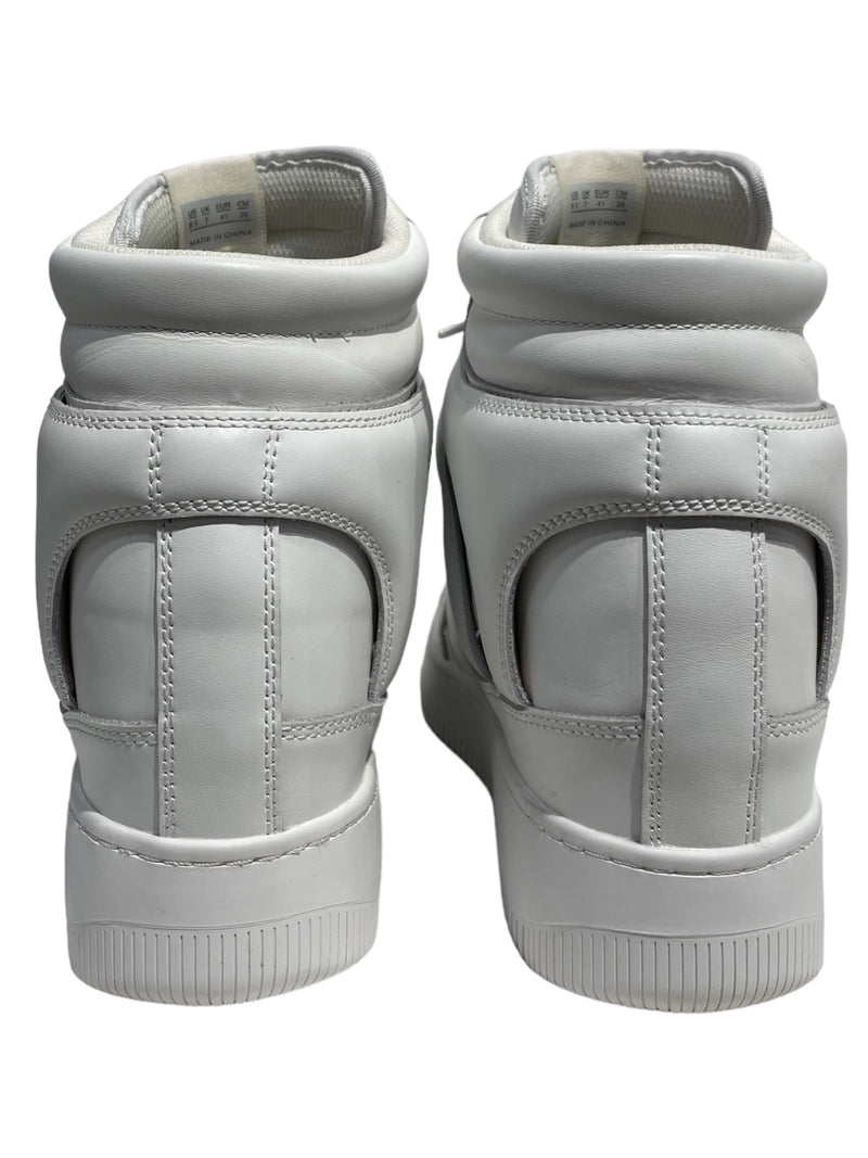 ISABEL MARANT/Hi-Sneakers/US 8.5/Leather/WHT/
