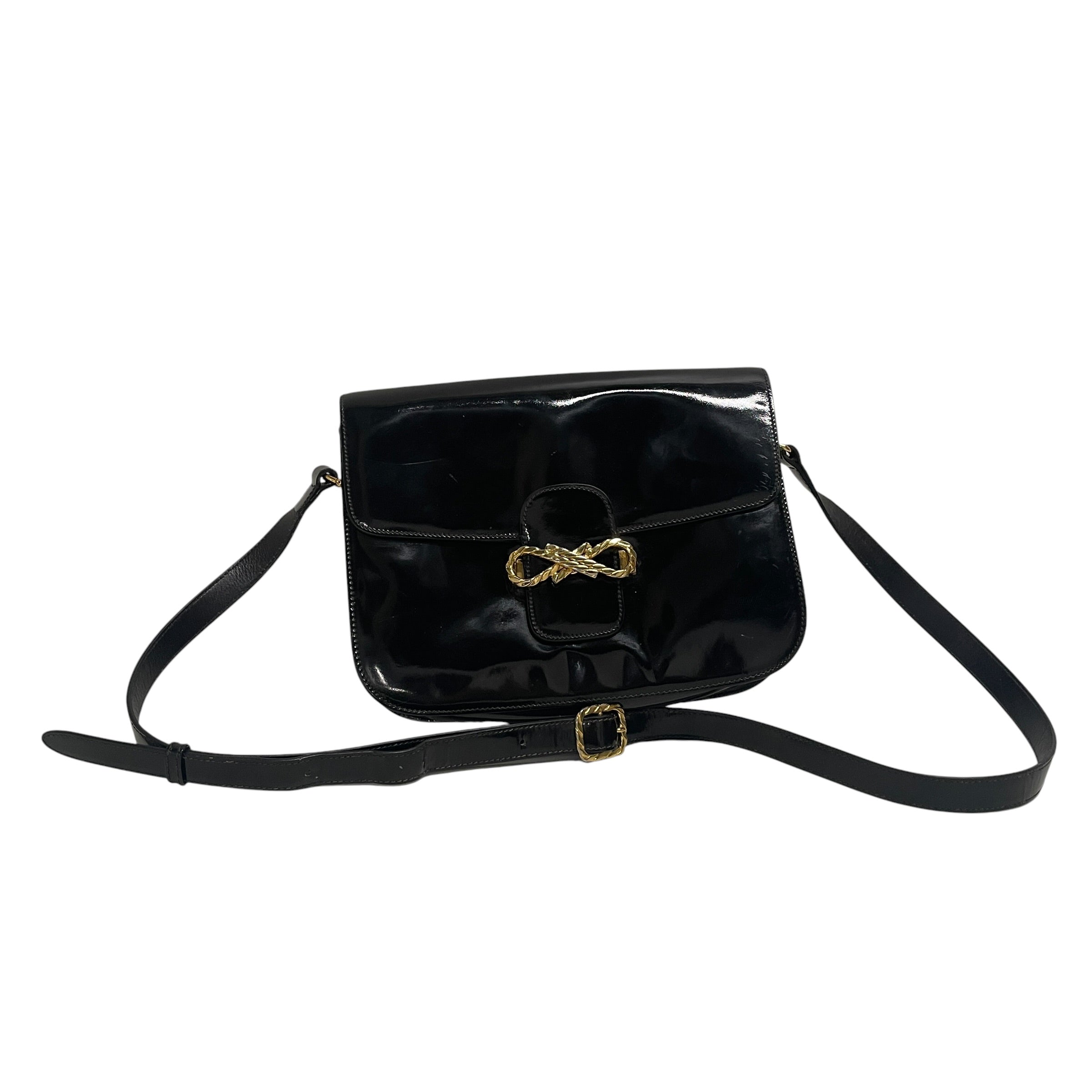 CELINE/Bag/Leather/BLK/gold bow view 1