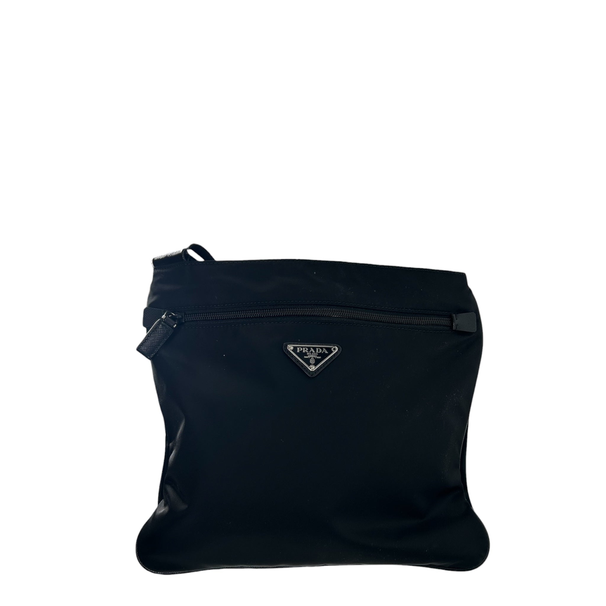 PRADA/Cross Body Bag/Nylon/BLK/MESSENGER view 1