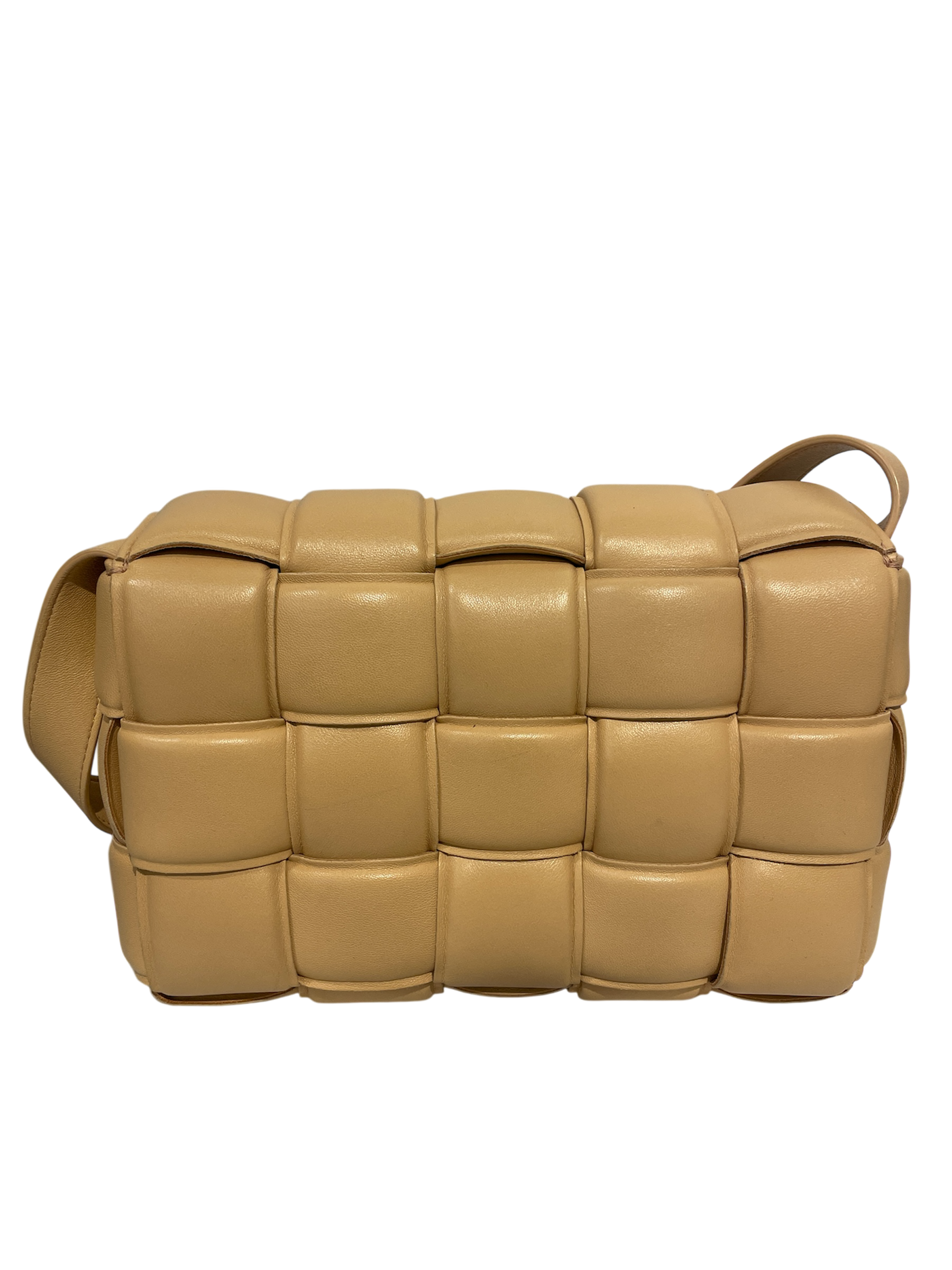 BOTTEGA VENETA/Hand Bag/Leather/BEG/bottega padded cassete view 4