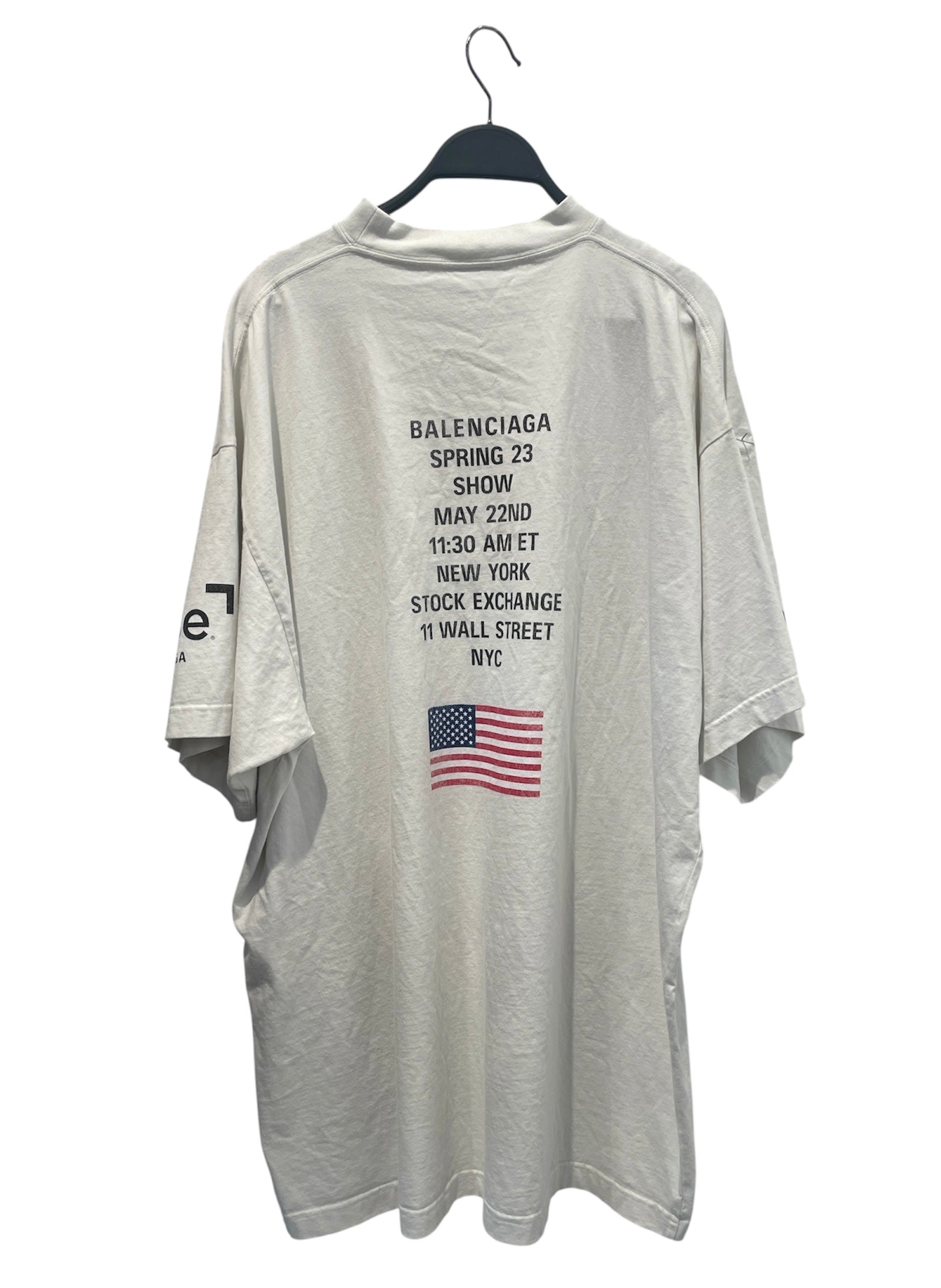 BALENCIAGA/T-Shirt/3/Cotton/WHT/Graphic/NYSE GRAPHIC view 2