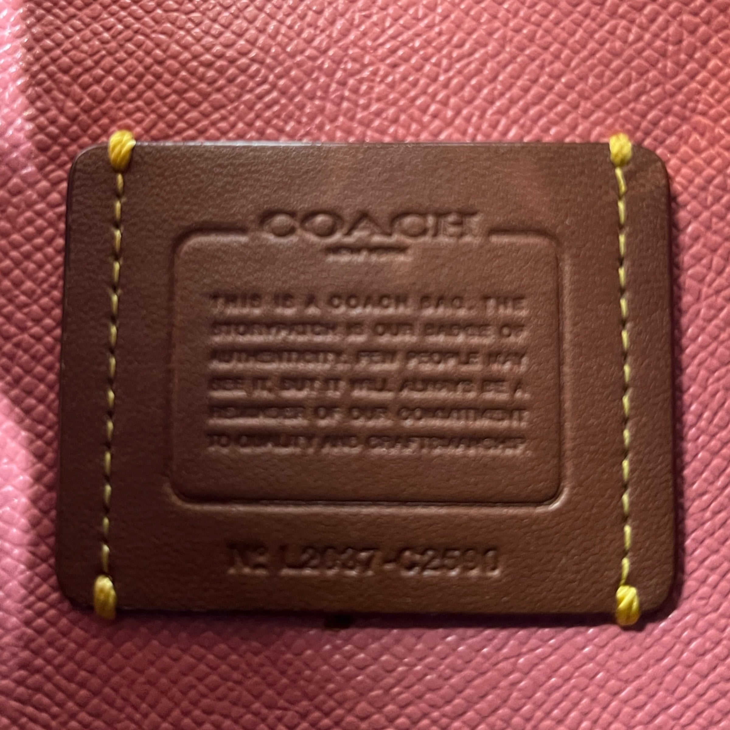 COACH/Cross Body Bag/Leather/RED/TABI W GOLD HARDWARE view 5