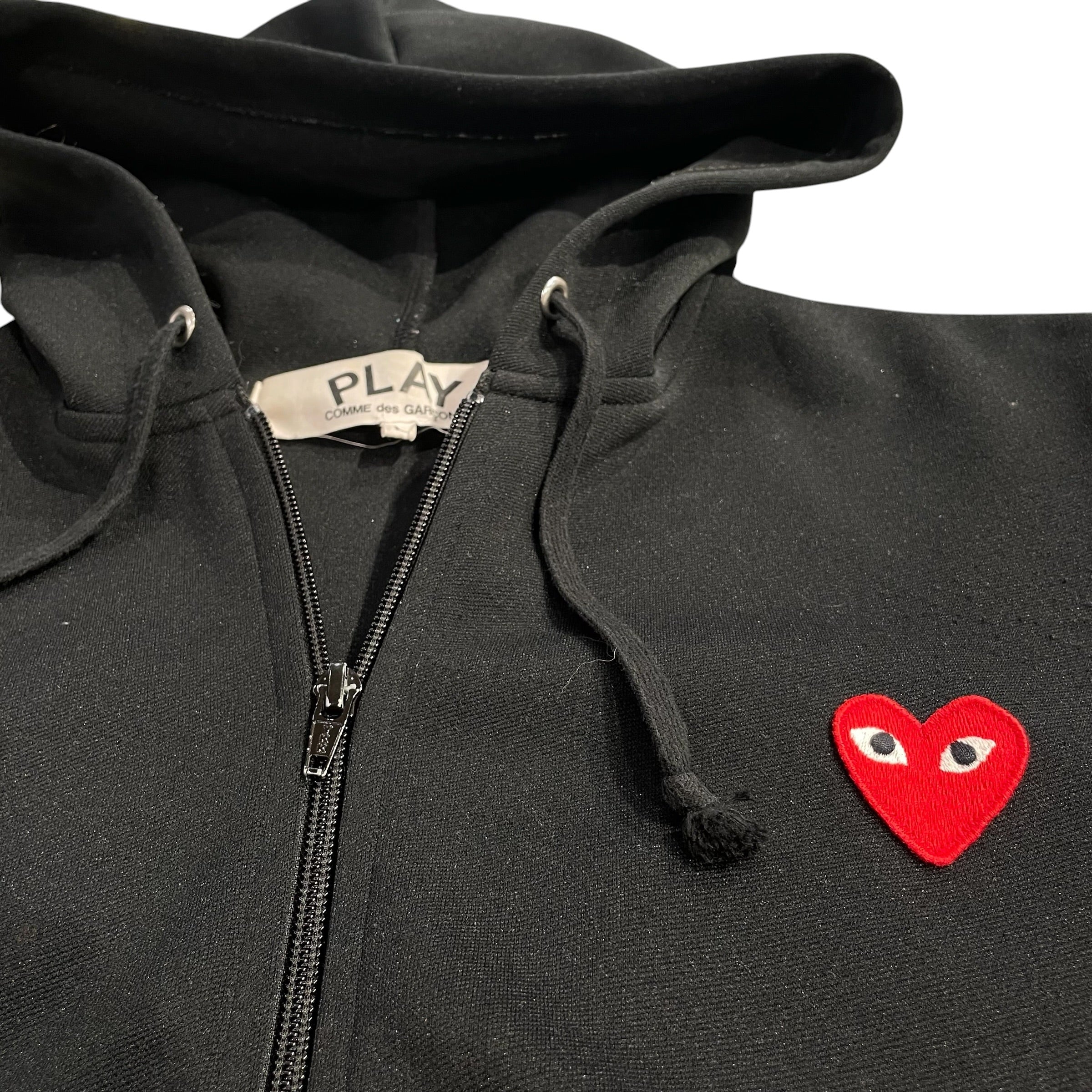 PLAY COMME des GARCONS/Zip Up Hoodie/L/BLK/ view 6