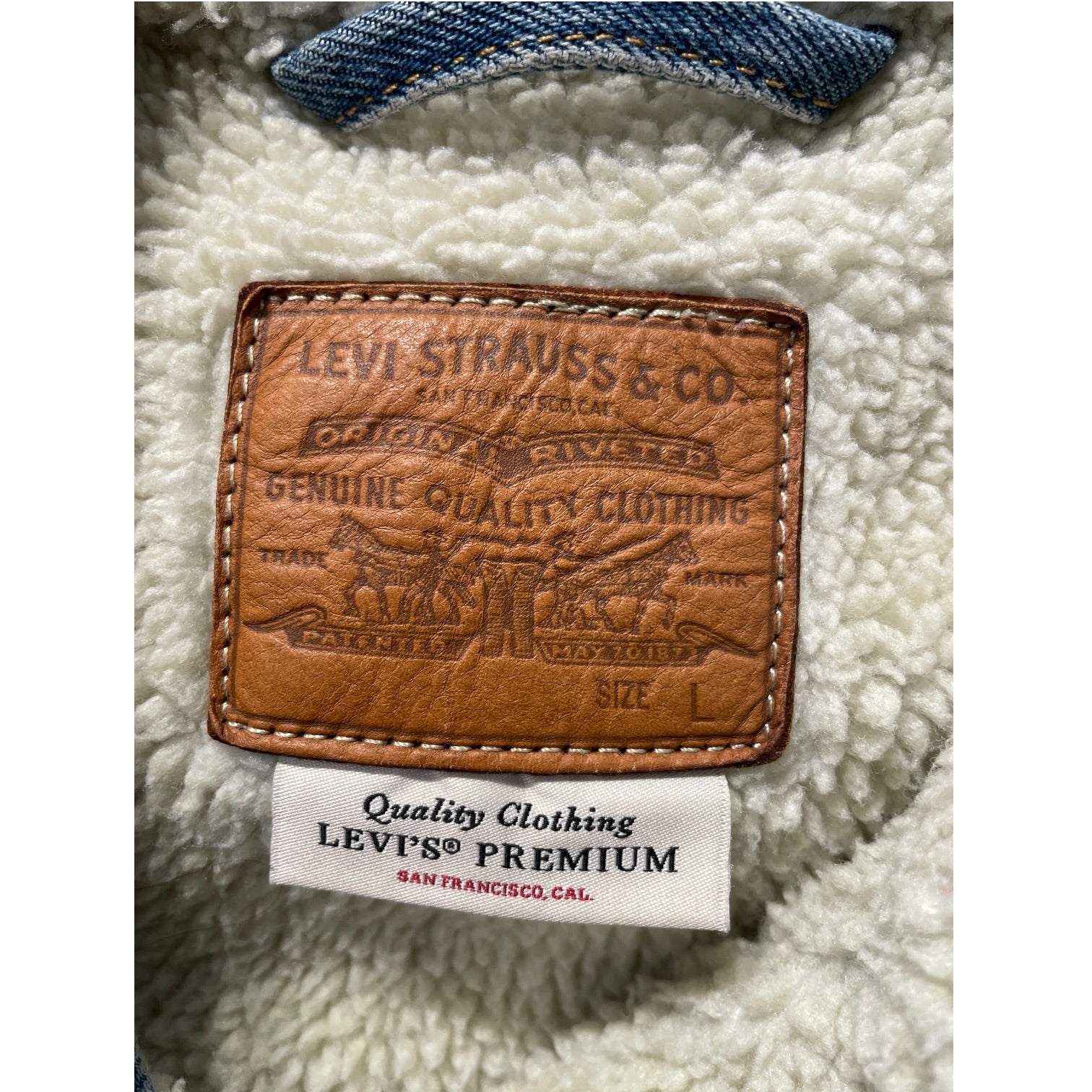 Levi's/Denim Jkt/L/Cotton/BLU/Sherpa Lined Denim Jacket view 3