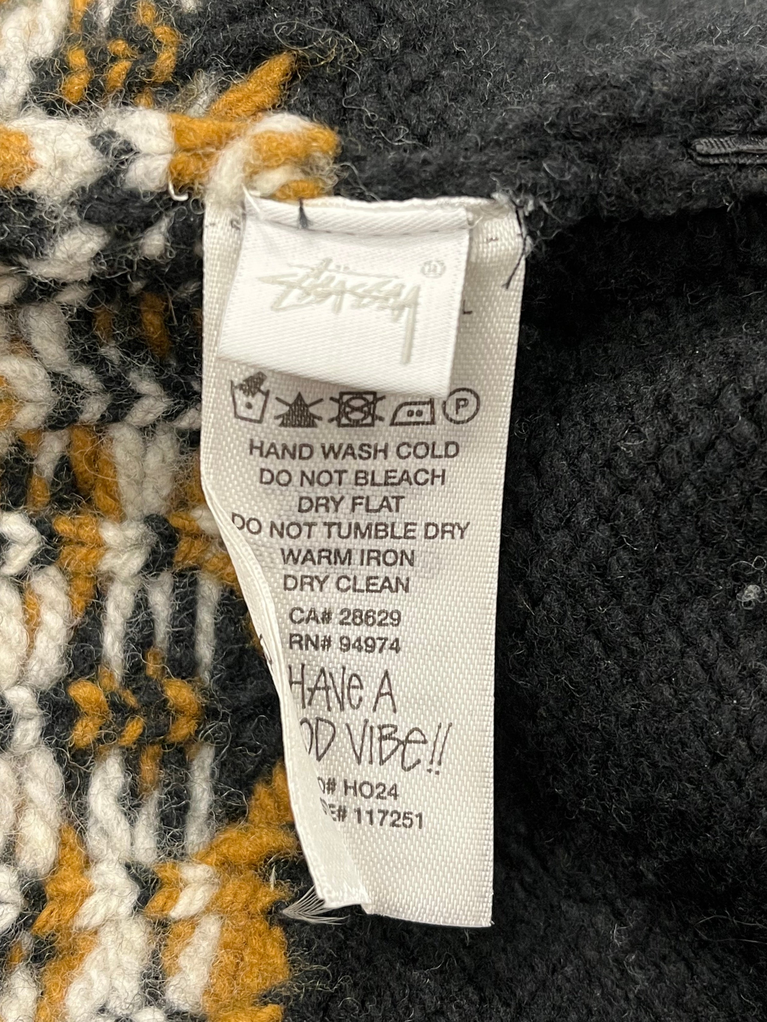 STUSSY/Sweater/S/Cotton/CRM/COLLARED V NECK view 4