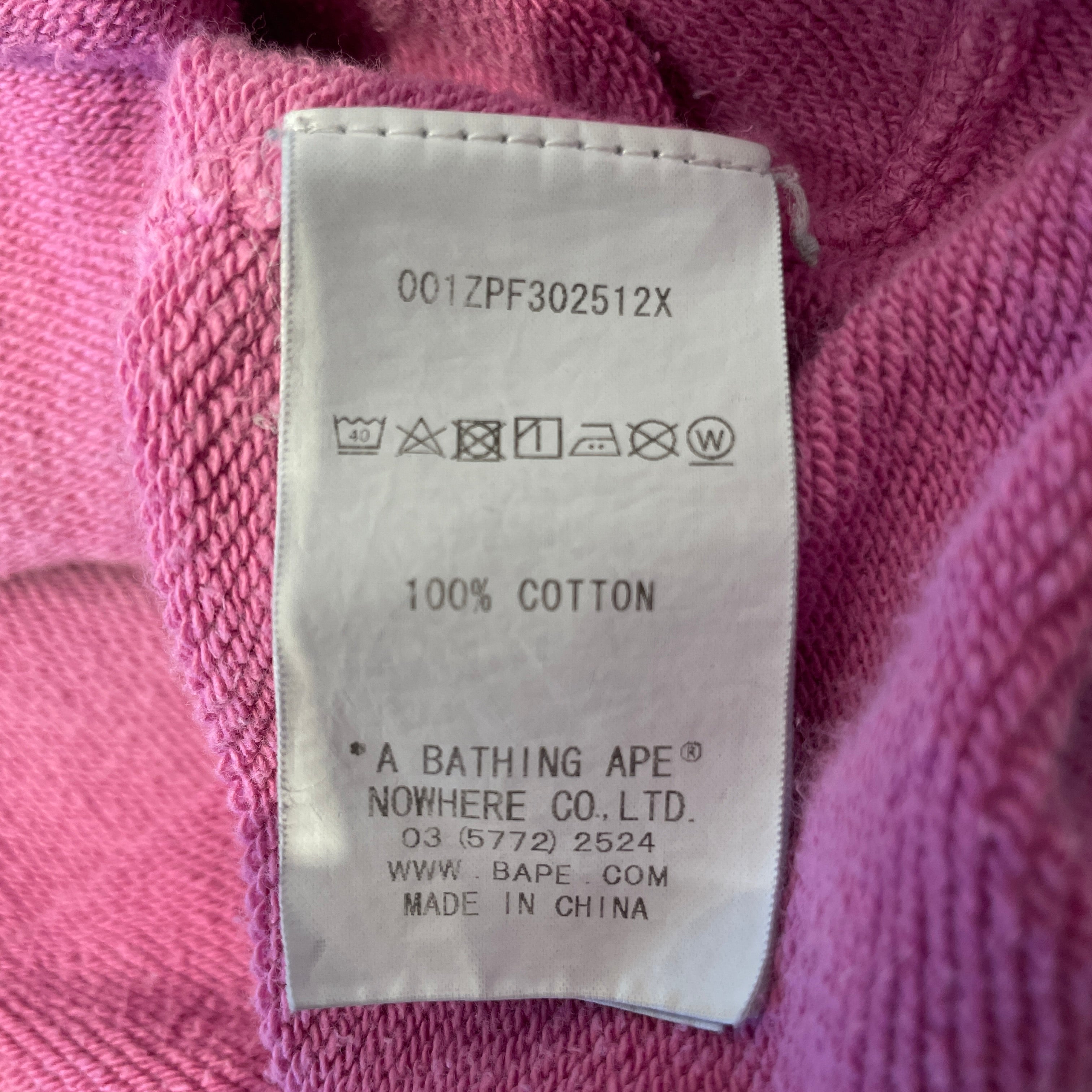 A BATHING APE/Zip Up Hoodie/Border/Cotton/MLT/ view 4