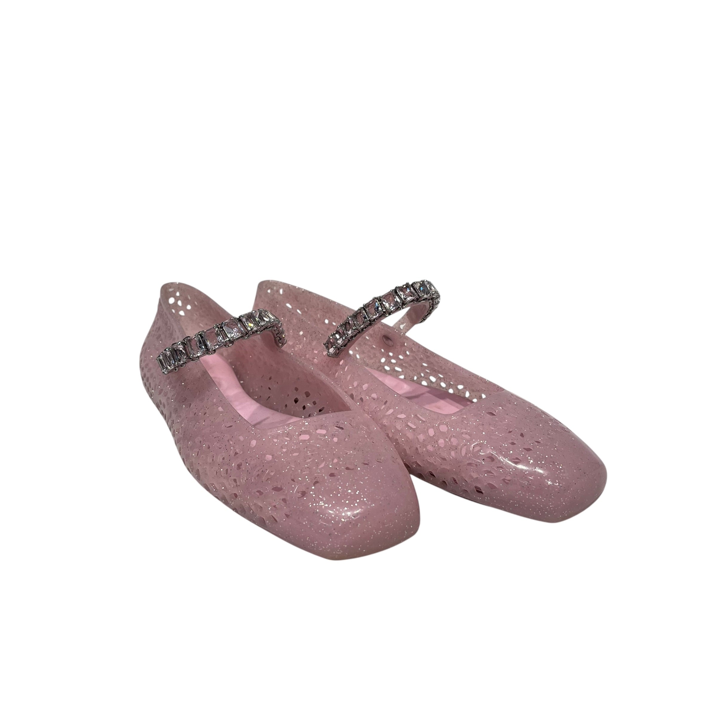 JIMMY CHOO/Flat Shoes/US 8/PNK/mary jane jelly view 1