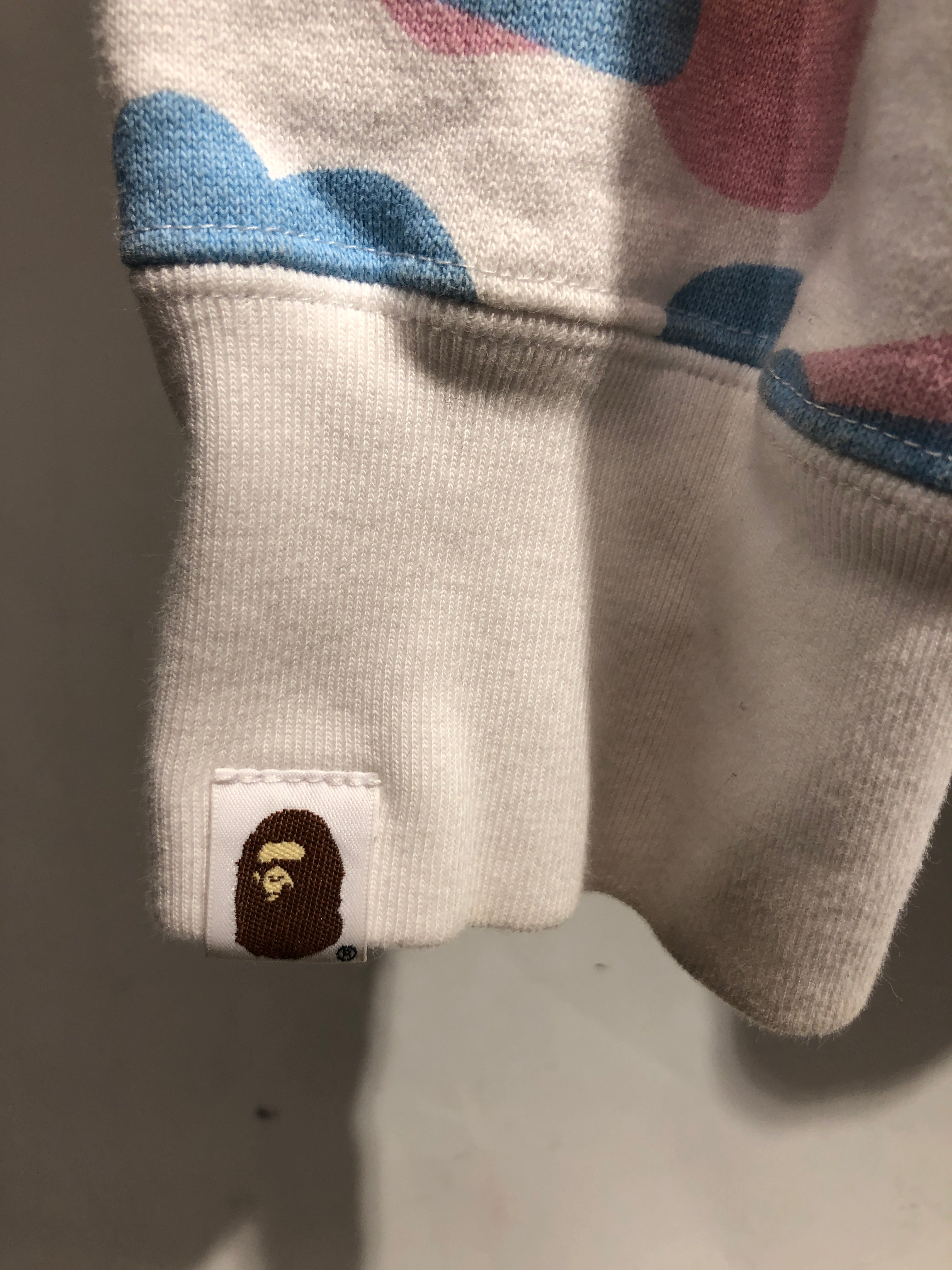 A BATHING APE/Zip Up Hoodie/XL/Cotton/MLT/Pastel view 4