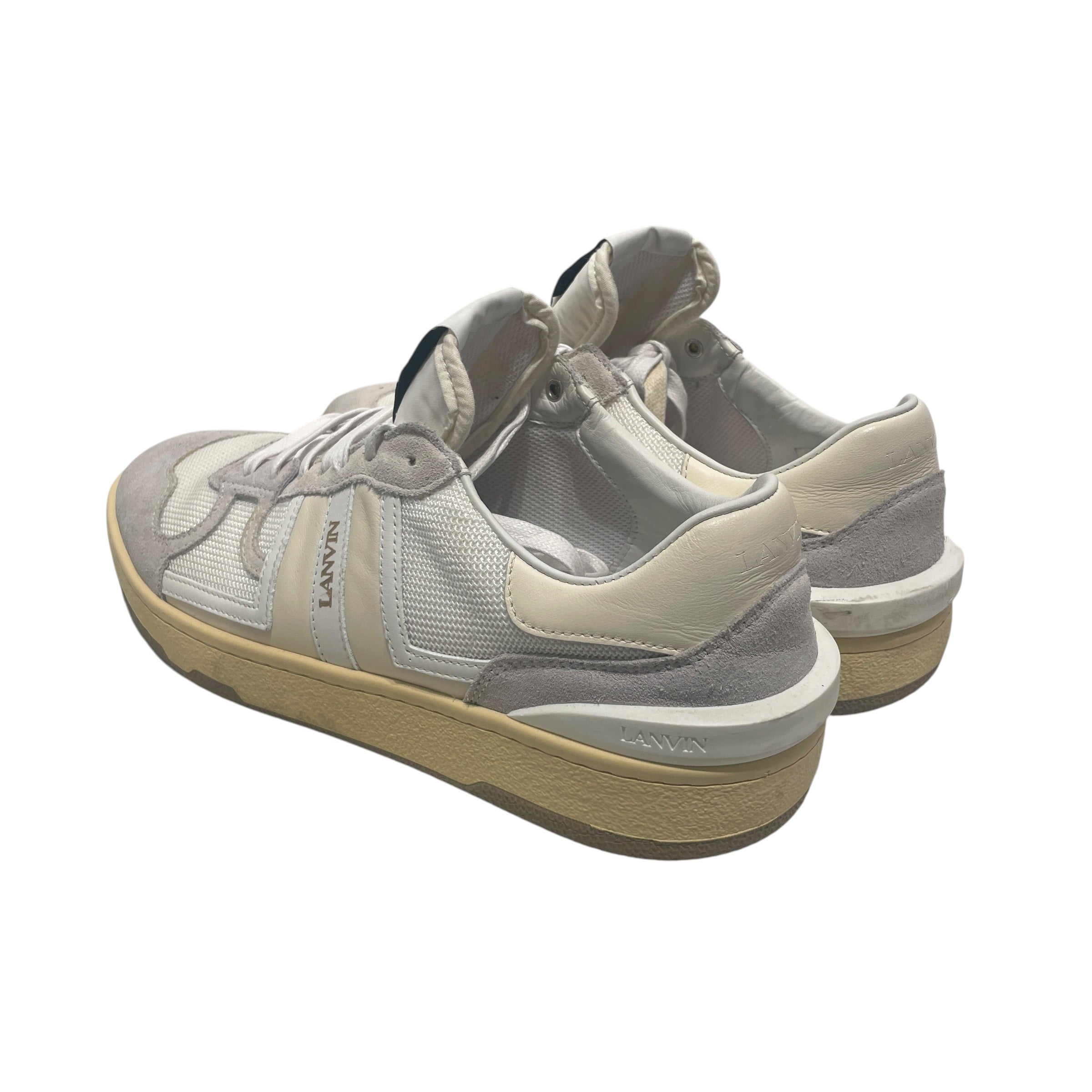 LANVIN/Low-Sneakers/EU 42/Acrylic/WHT/Lanbvin Cteam Stripe view 2