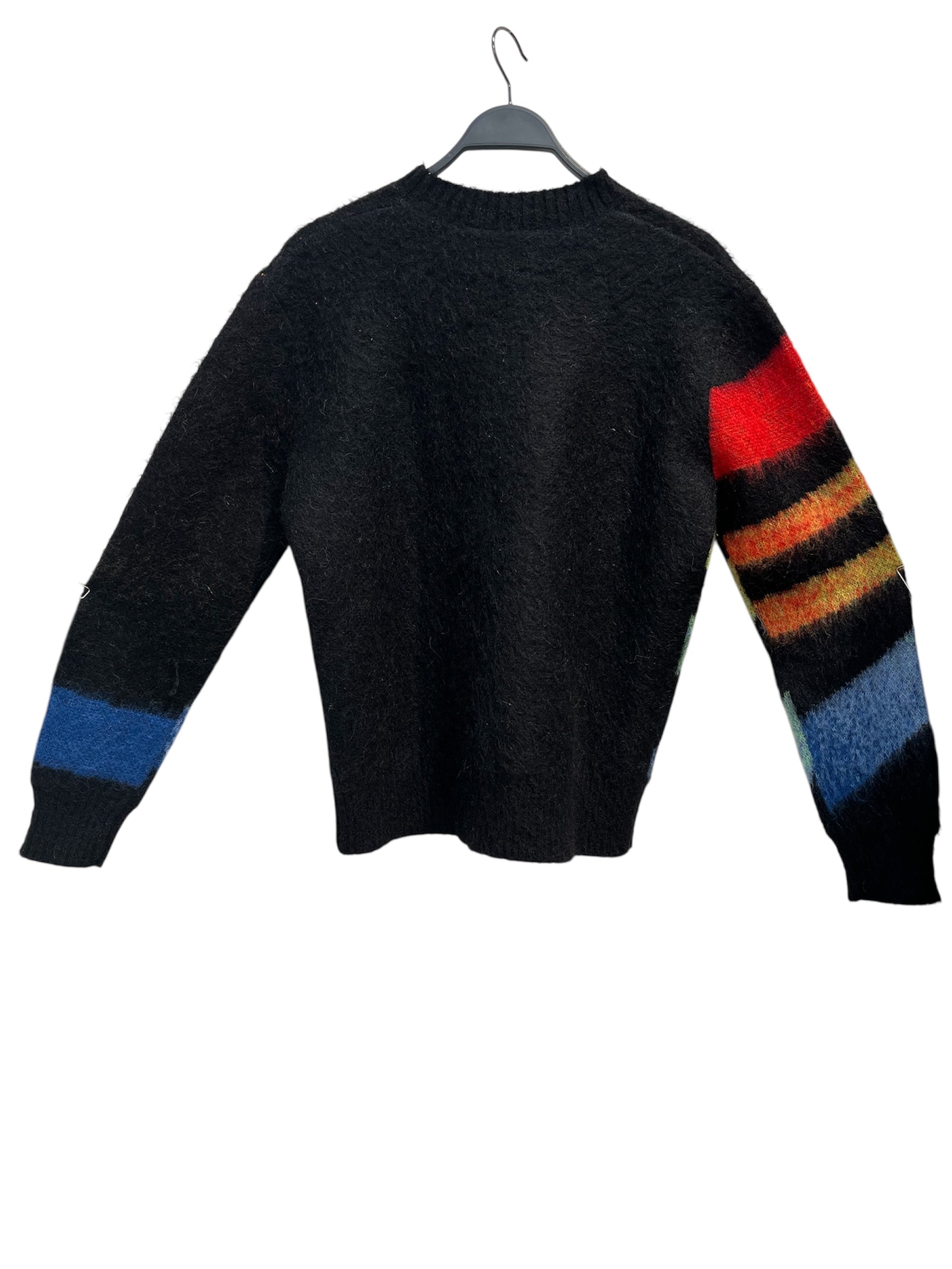 CASABLANCA/Sweater/S/Stripe/Wool/BLK/PLANE STRIPED MOHAIR view 2