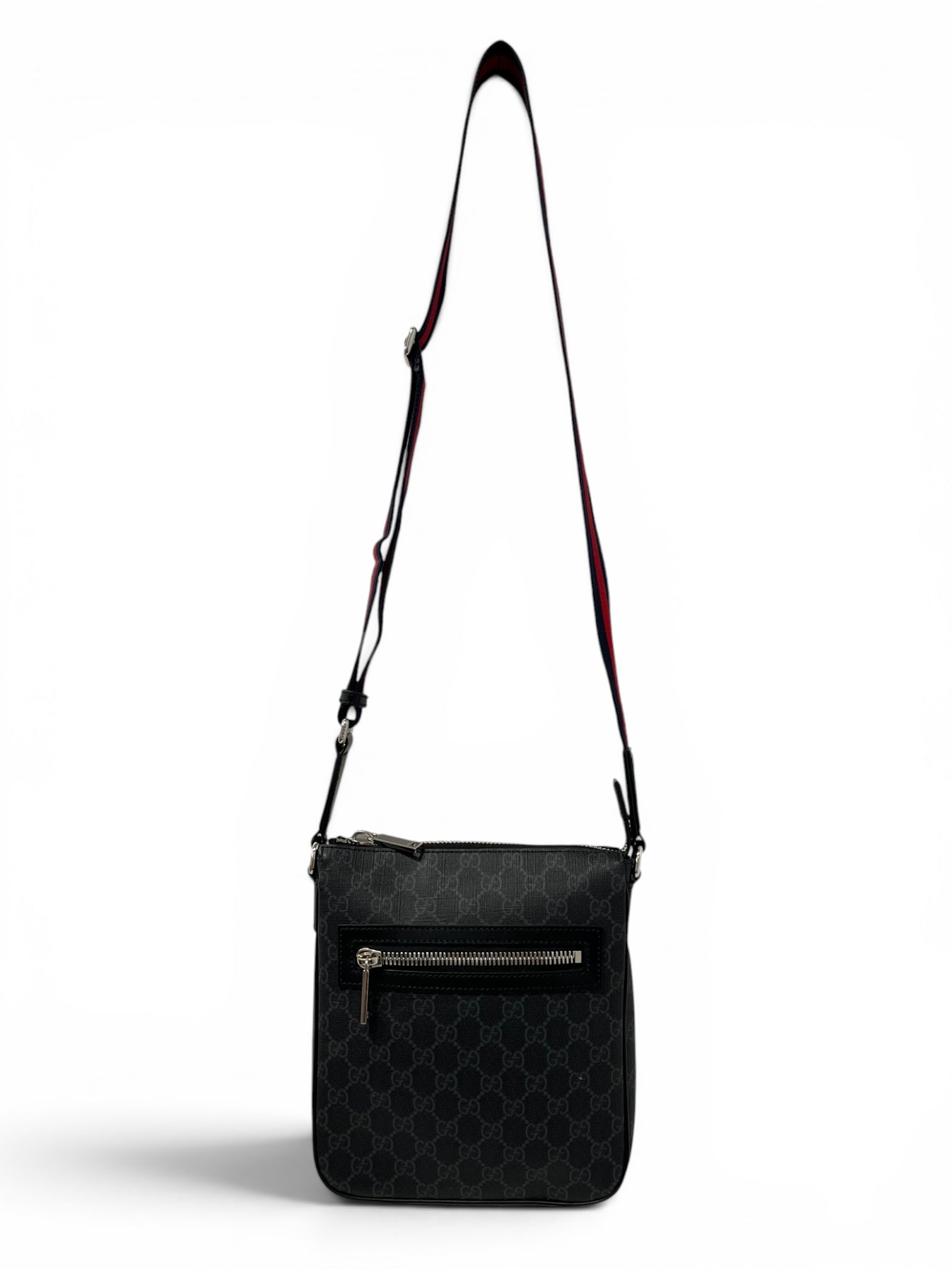 GUCCI/Cross Body Bag/Monogram/BLK/GG Messenger Bag view 2