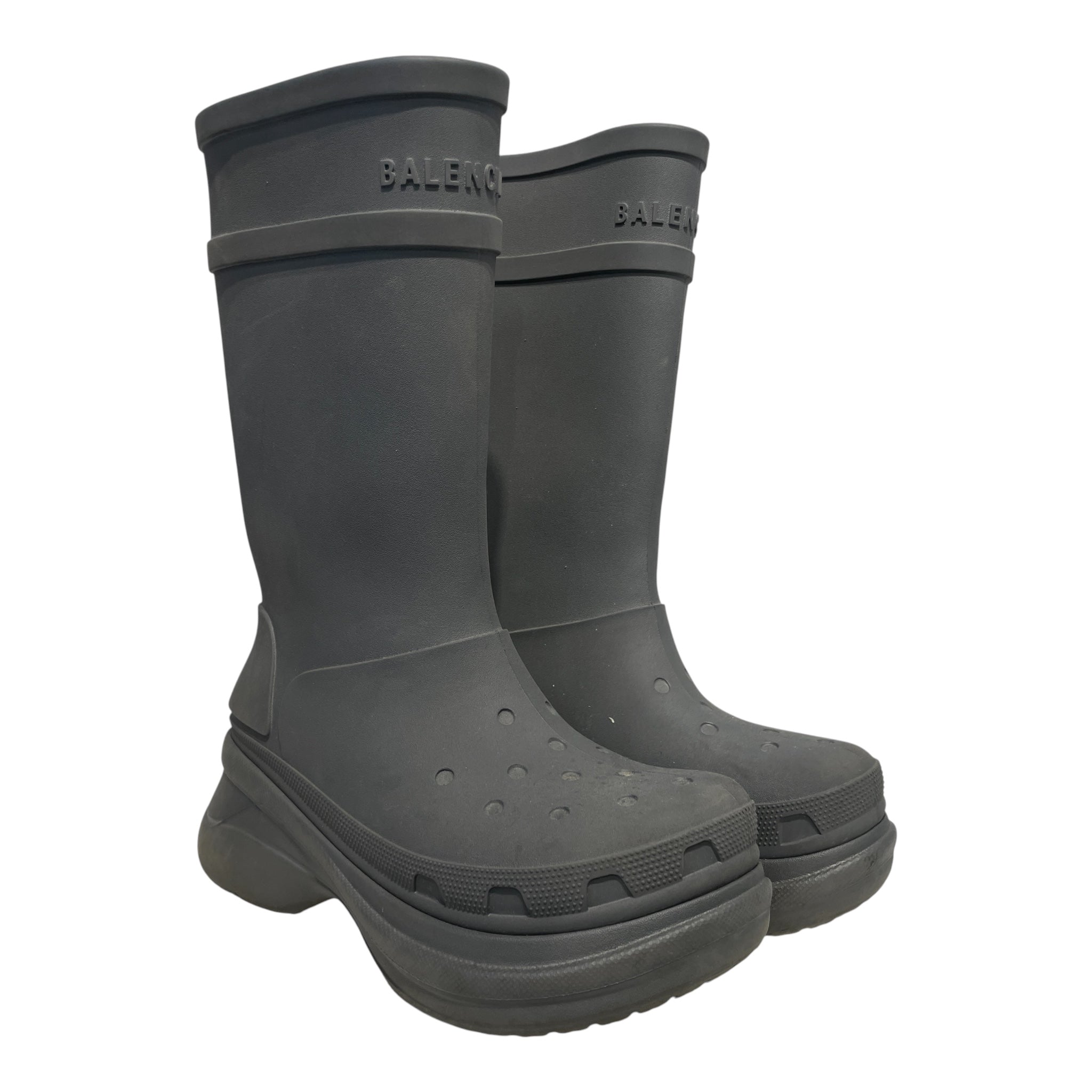 BALENCIAGA/Boots/GRY/CROC BOOT view 1