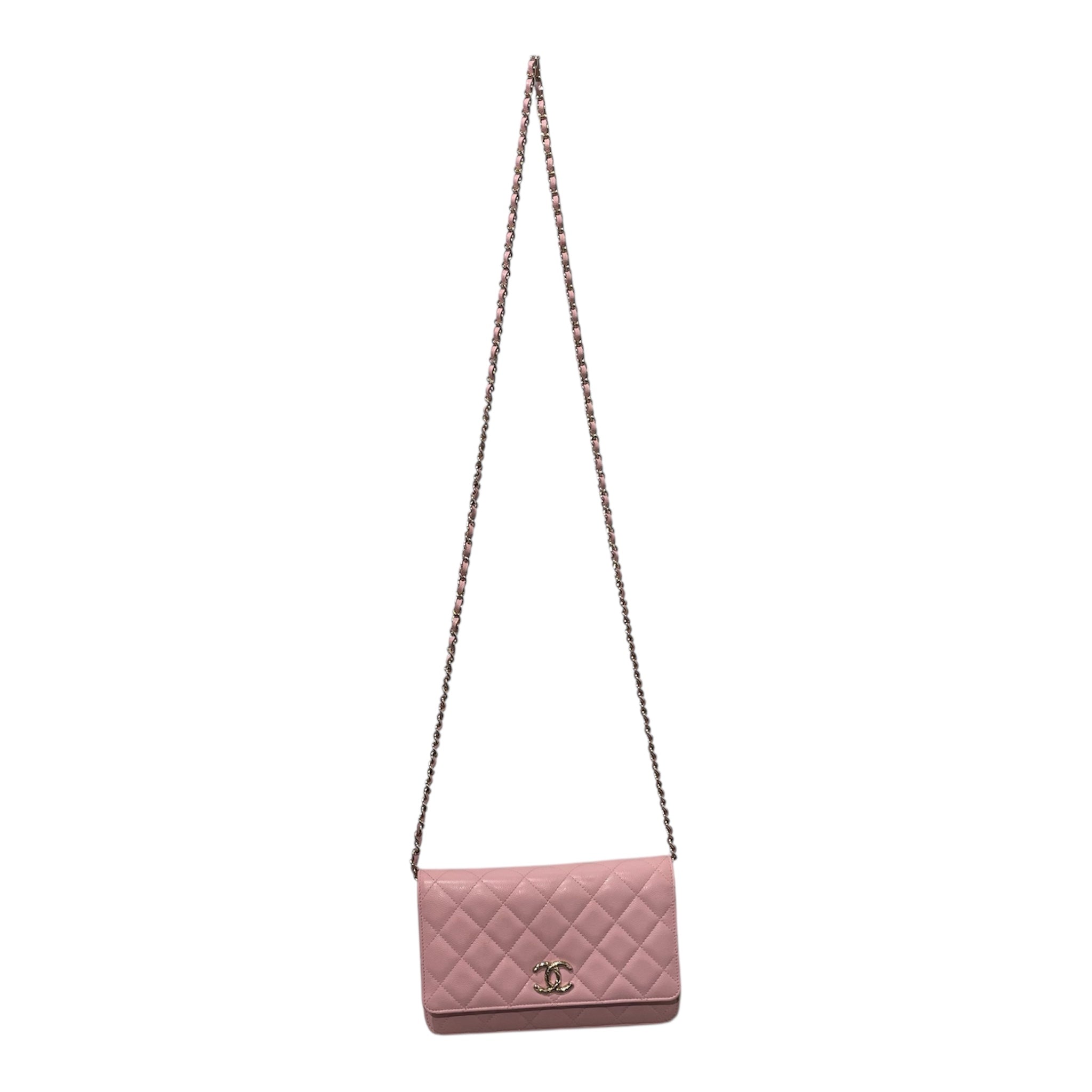 CHANEL/Cross Body Bag/PNK/wallet on chain pink caviar view 1
