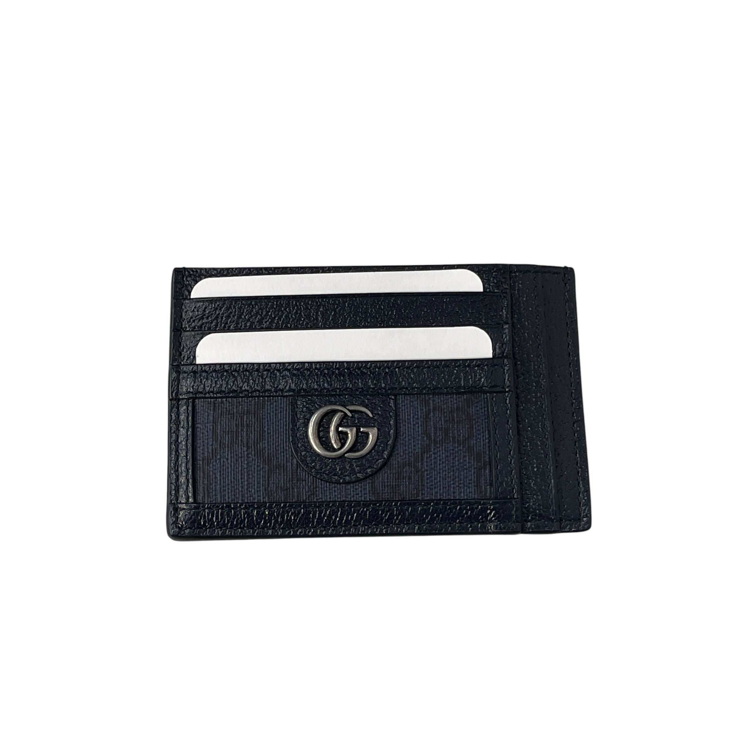 GUCCI/Card Case/Monogram/Leather/NVY/M's/GG OPHIDIA view 1