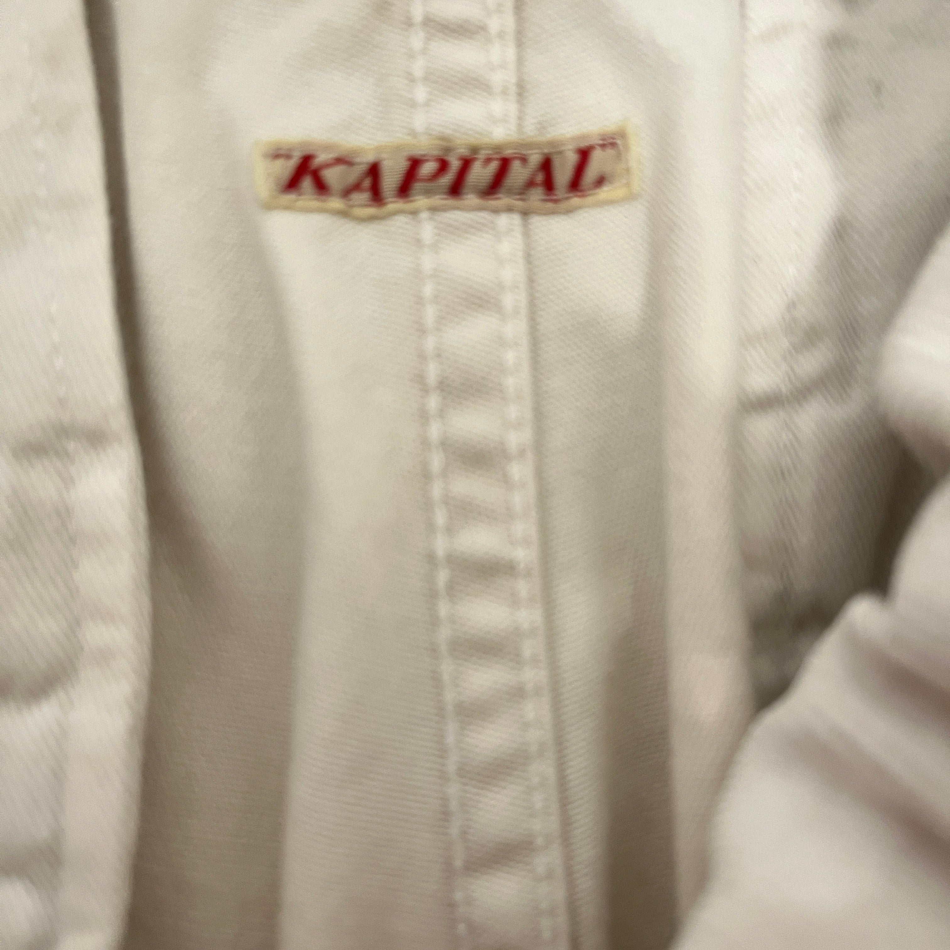 KAPITAL/Straight Pants/XS/Cotton/WHT/WHITE ADJUSTABLE STRING view 3