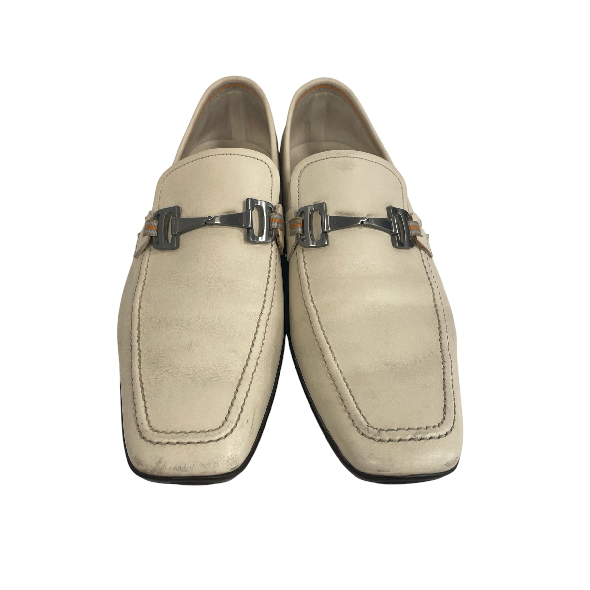 Salvatore Ferragamo/Loafers/US 10.5/Leather/CRM/DEER LEATHER view 3