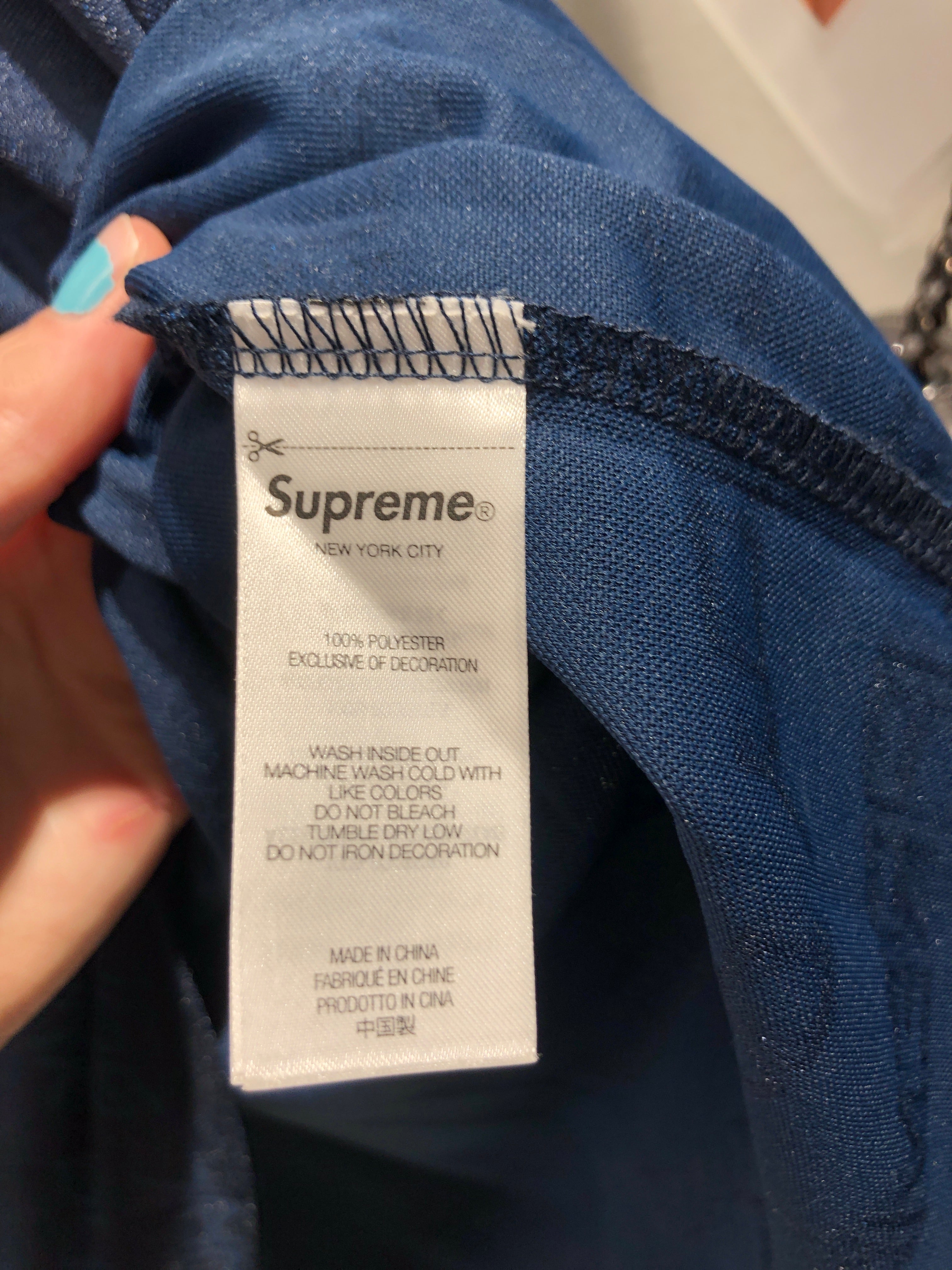Supreme/ZOO YORK/T-Shirt/XL/Polyester/NVY/All Over Print/jersey view 6