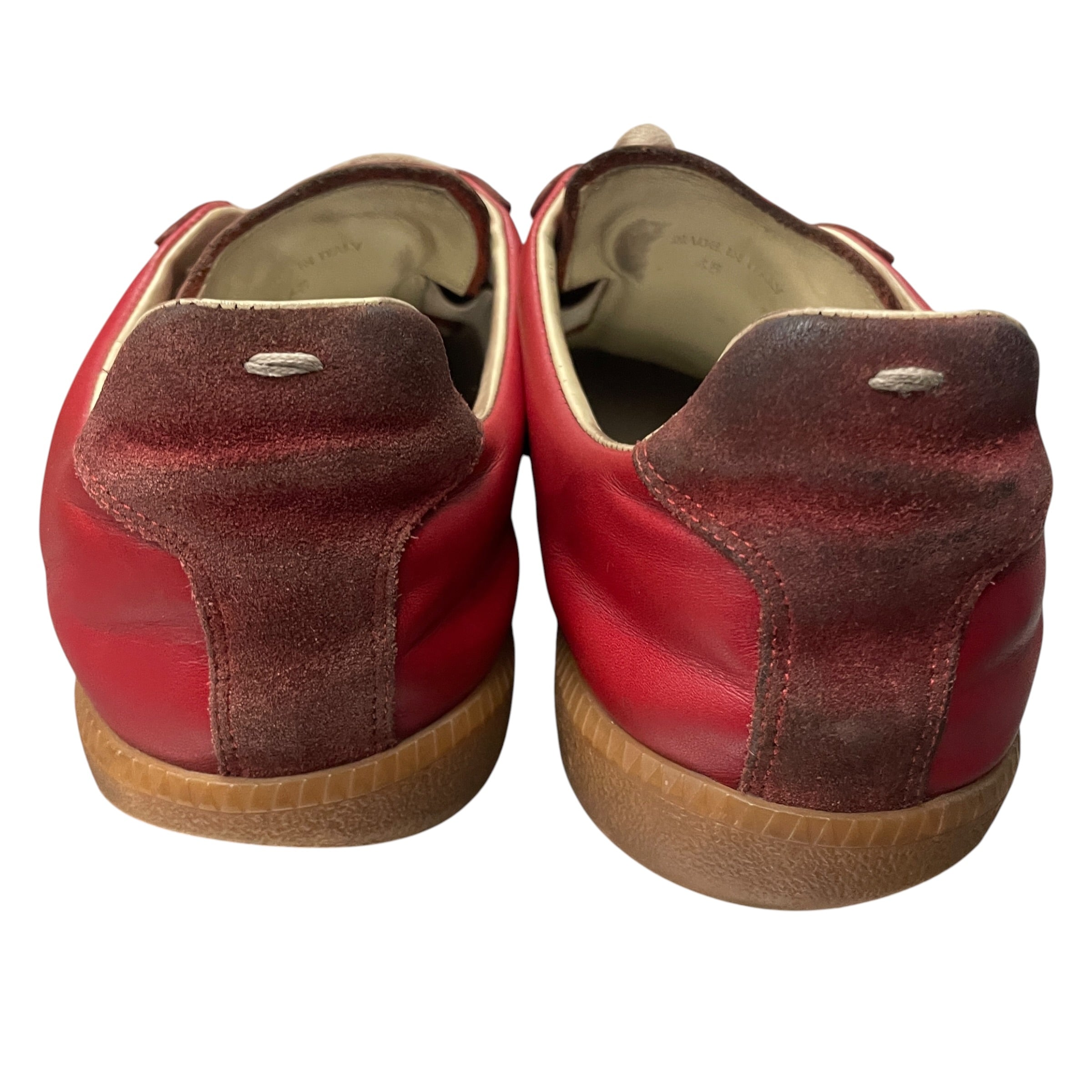 Maison Margiela/Low-Sneakers/EU 45/Suede/BRD/RED SUEDE TRIM GAT view 4