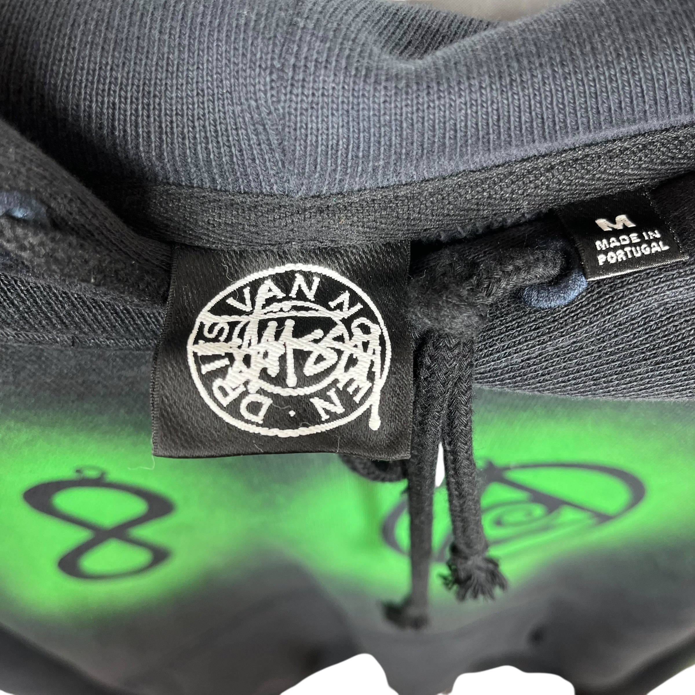 STUSSY/DRIES VAN NOTEN/Hoodie/M/Cotton/BLK/Embroidered Hoodie view 3