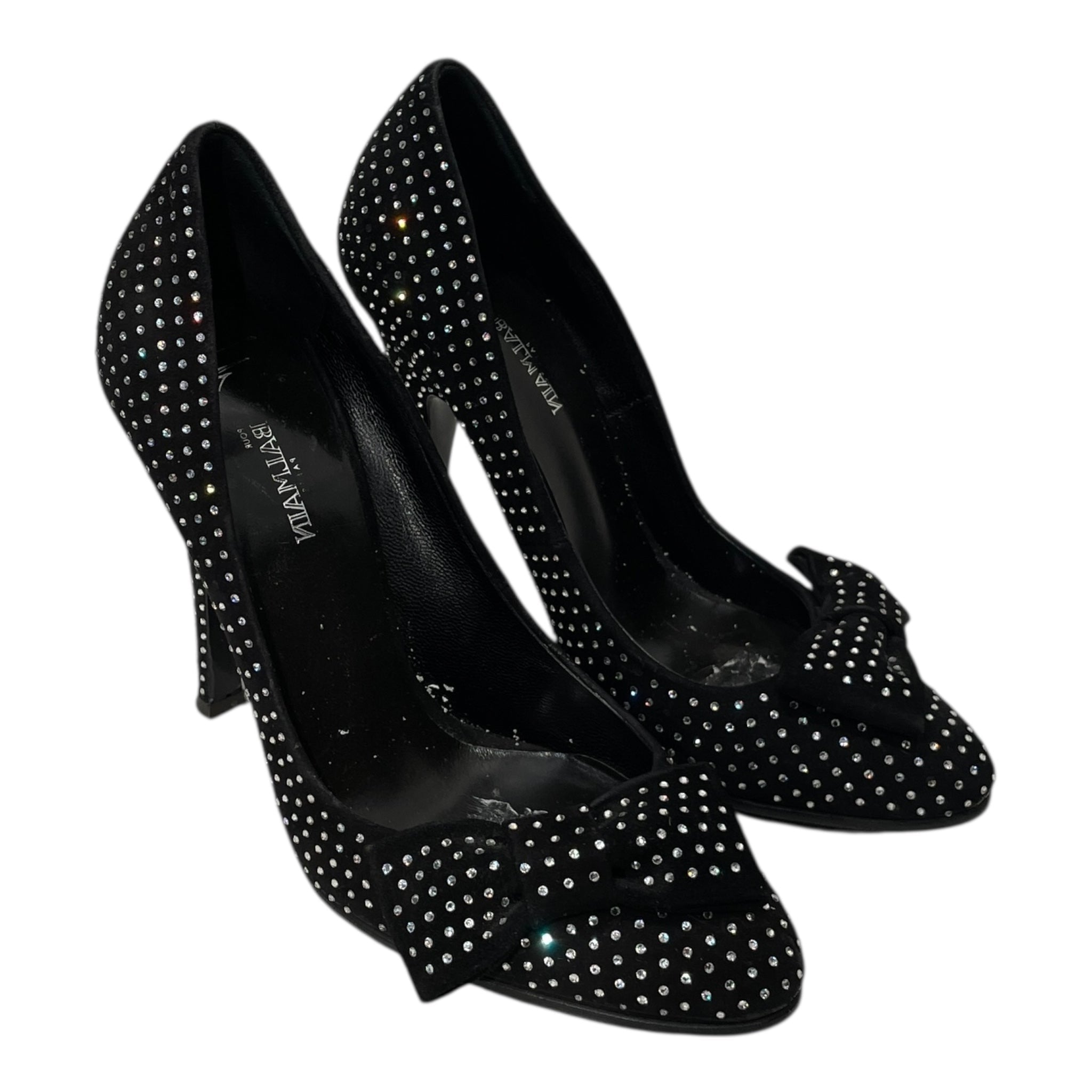 Giuseppe Zanotti/BALMAIN/Heels/EU 36.5/All Over Print/Suede/BLK/VIBRAM SOLE ALL OVER STUD view 1