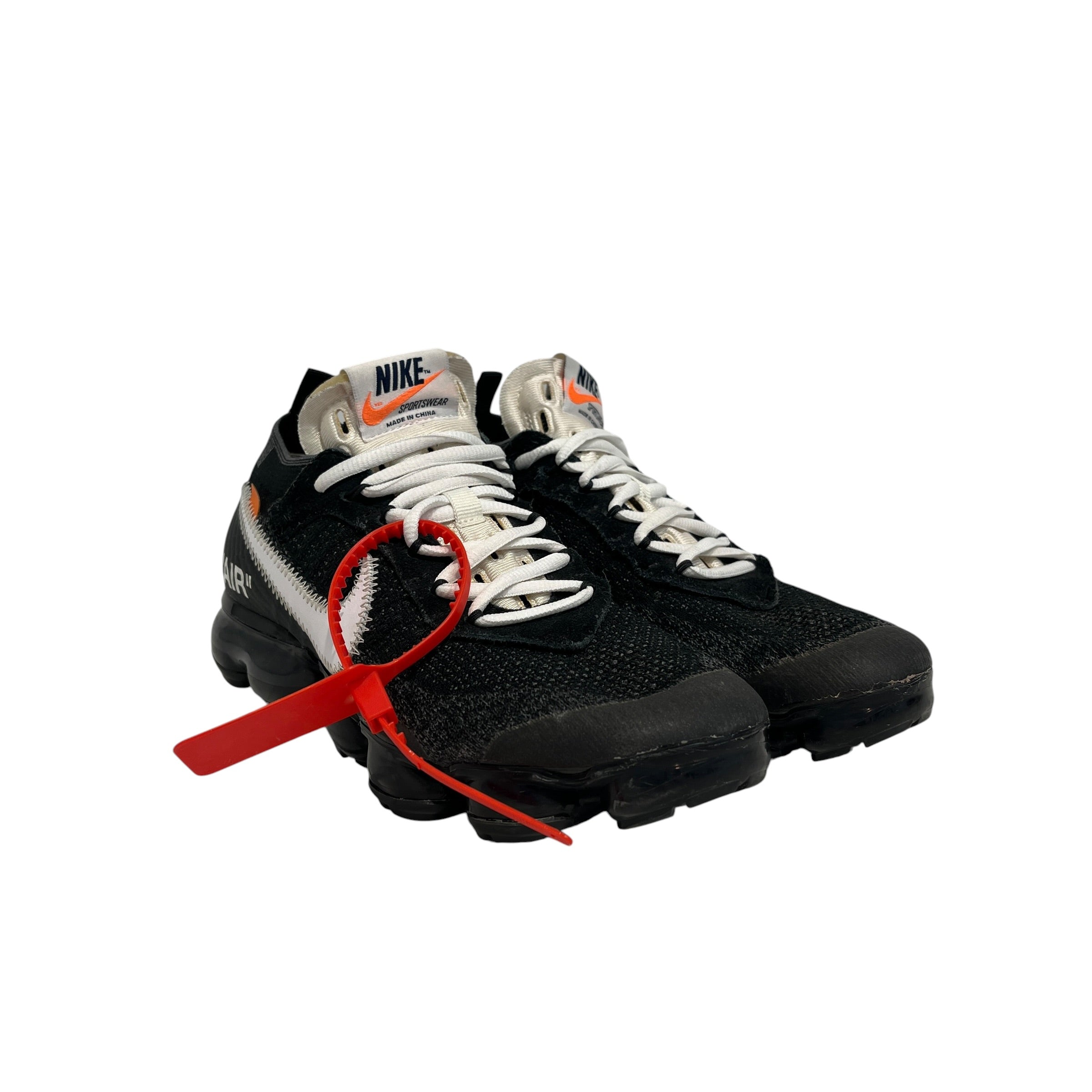 NIKE/OFF-WHITE/Low-Sneakers/US 7/Acrylic/BLK/Top 10 Vapormax view 1