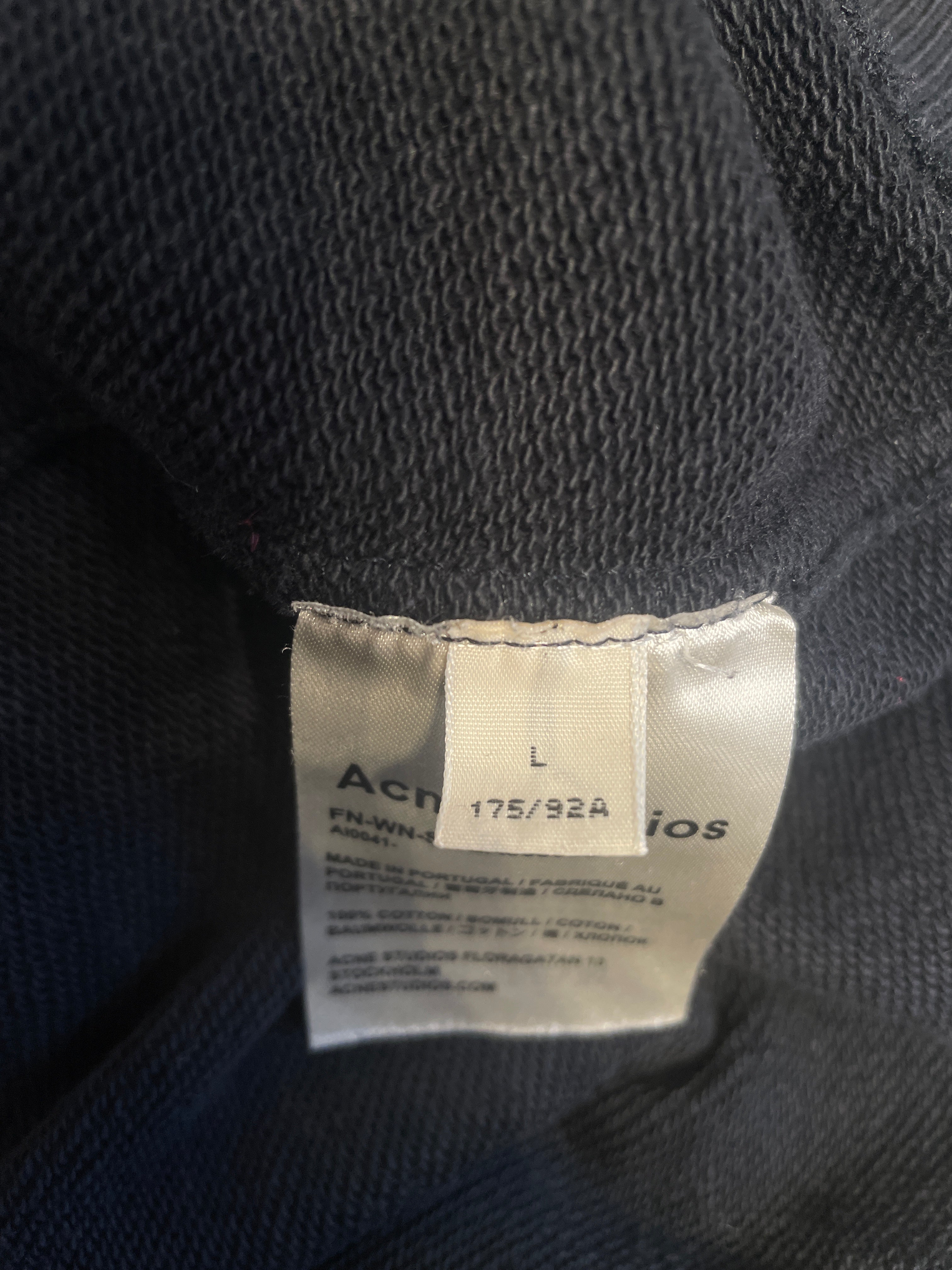 Acne Studios/Sweatshirt/L/Graphic/Cotton/BLK/acne tudios propganda crew view 5