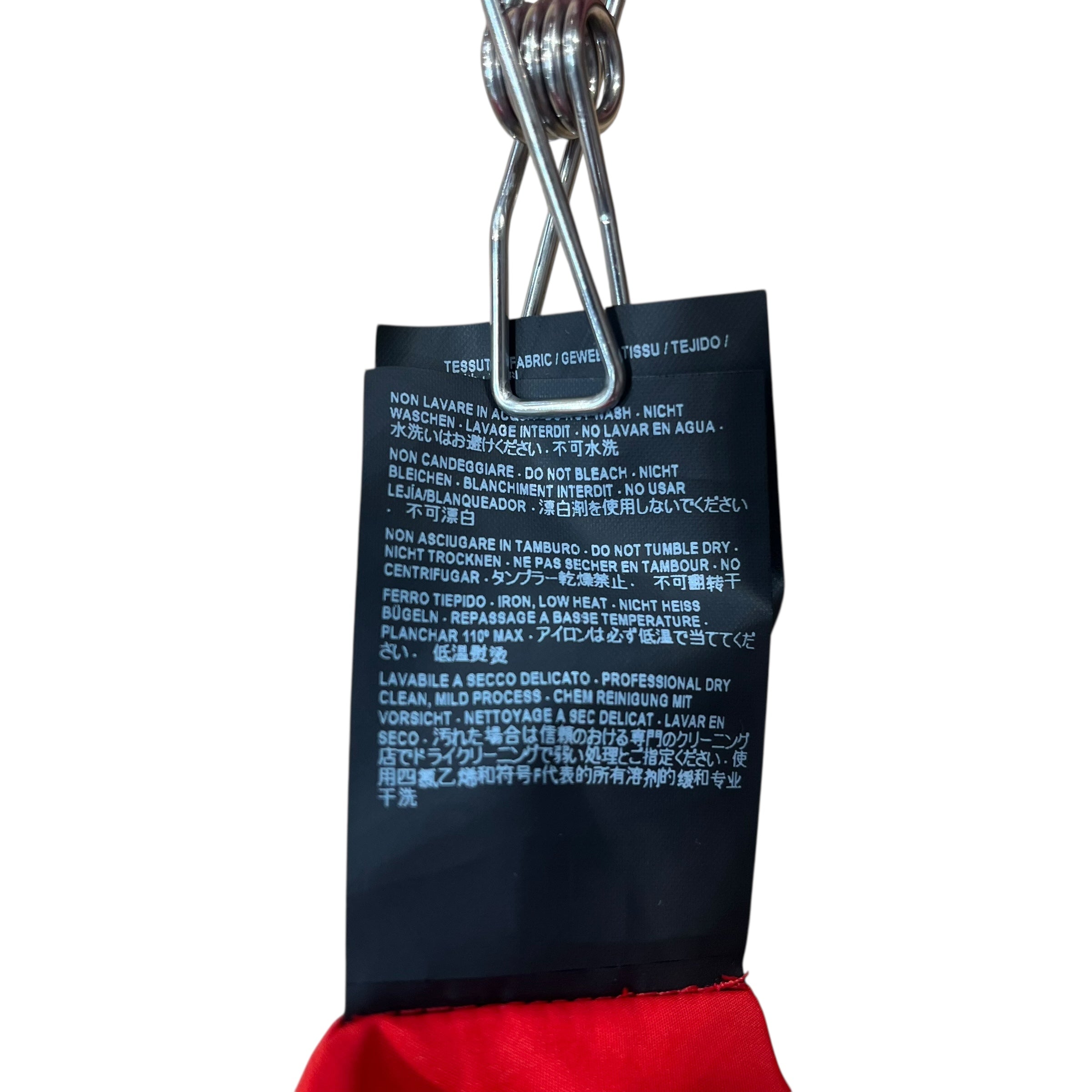 BALENCIAGA/Windbreaker/40/Polyester/RED/ca0085 red buttons blk string view 5