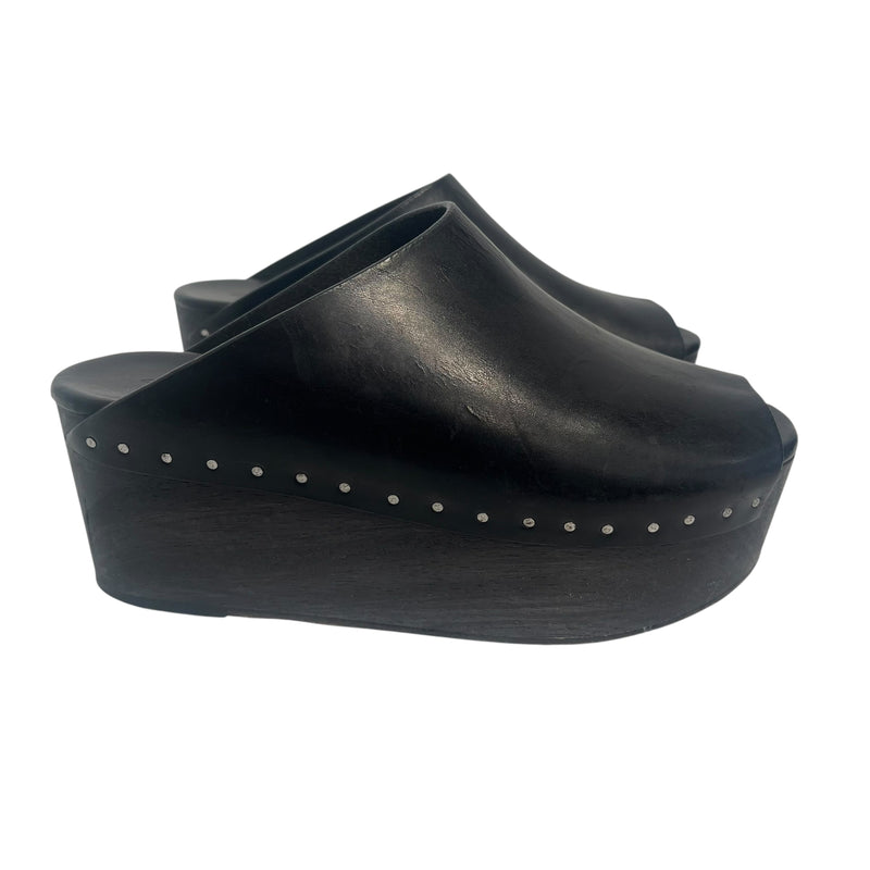 Rick Owens/Heels/US 6/Leather/BLK/rick owen clogg