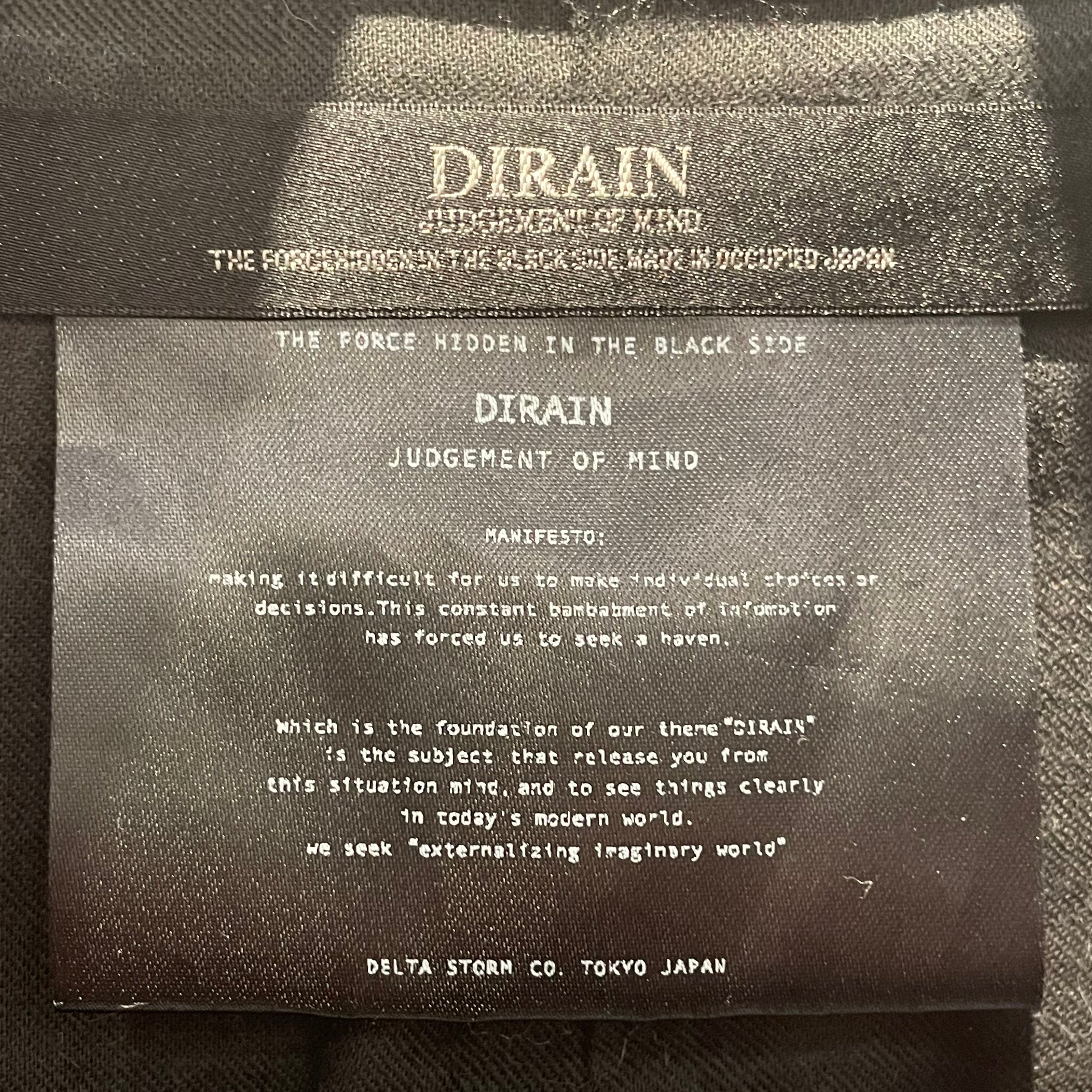 DIRAIN/Jacket/2/Wool/BLK/ASYM BTM view 3