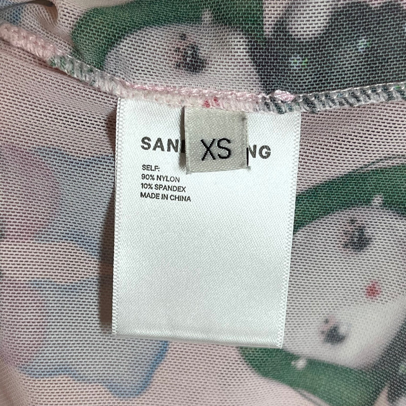 Sandy Liang/LS Cut & Sew/XS/All Over Print/Nylon/PNK/Doll Print