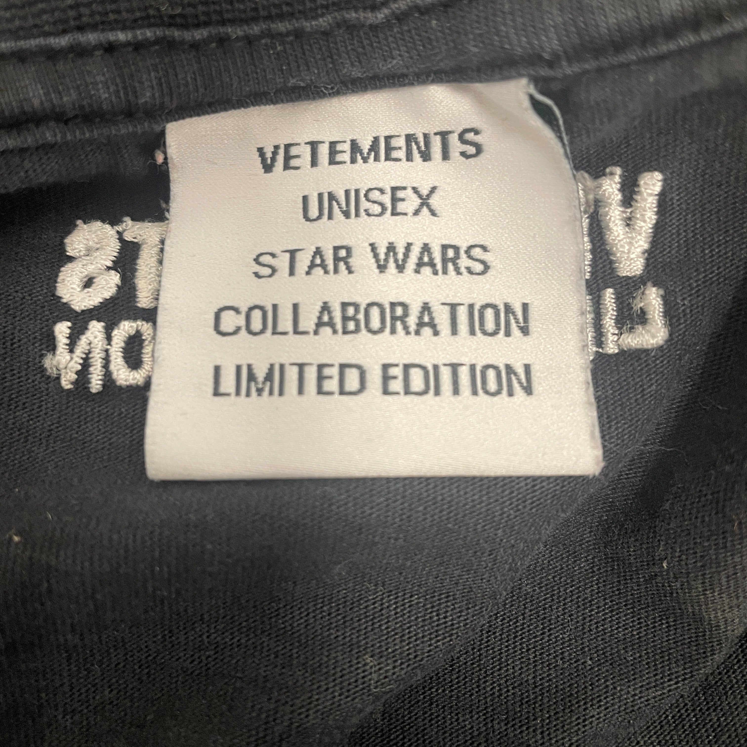 VETEMEMES/starwars/T-Shirt/M/Cotton/BLK/Graphic/ view 3
