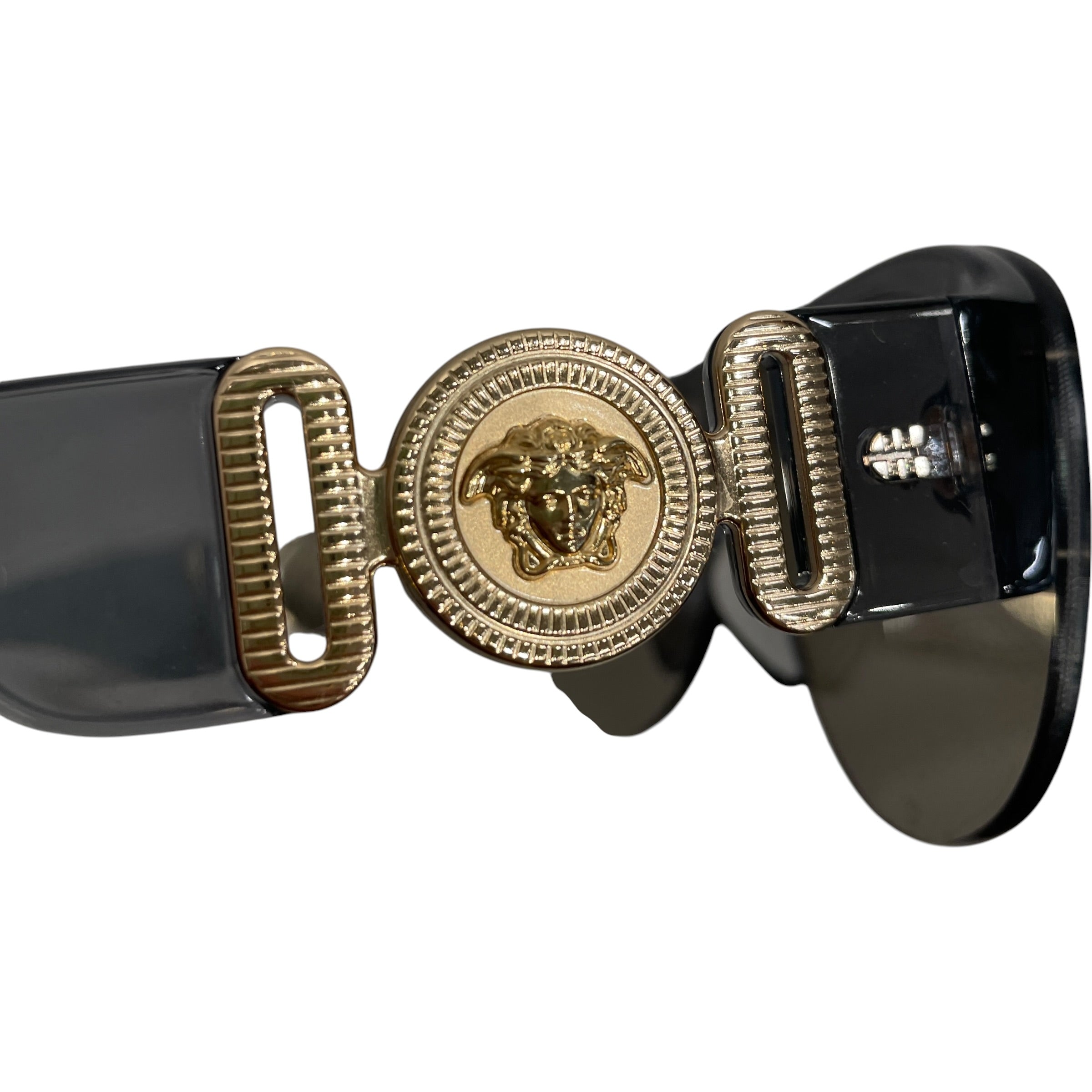 VERSACE/Sunglasses/Plastic/SLV/L's/VERSACE OVERSIZE SHIELD GLASSE view 4