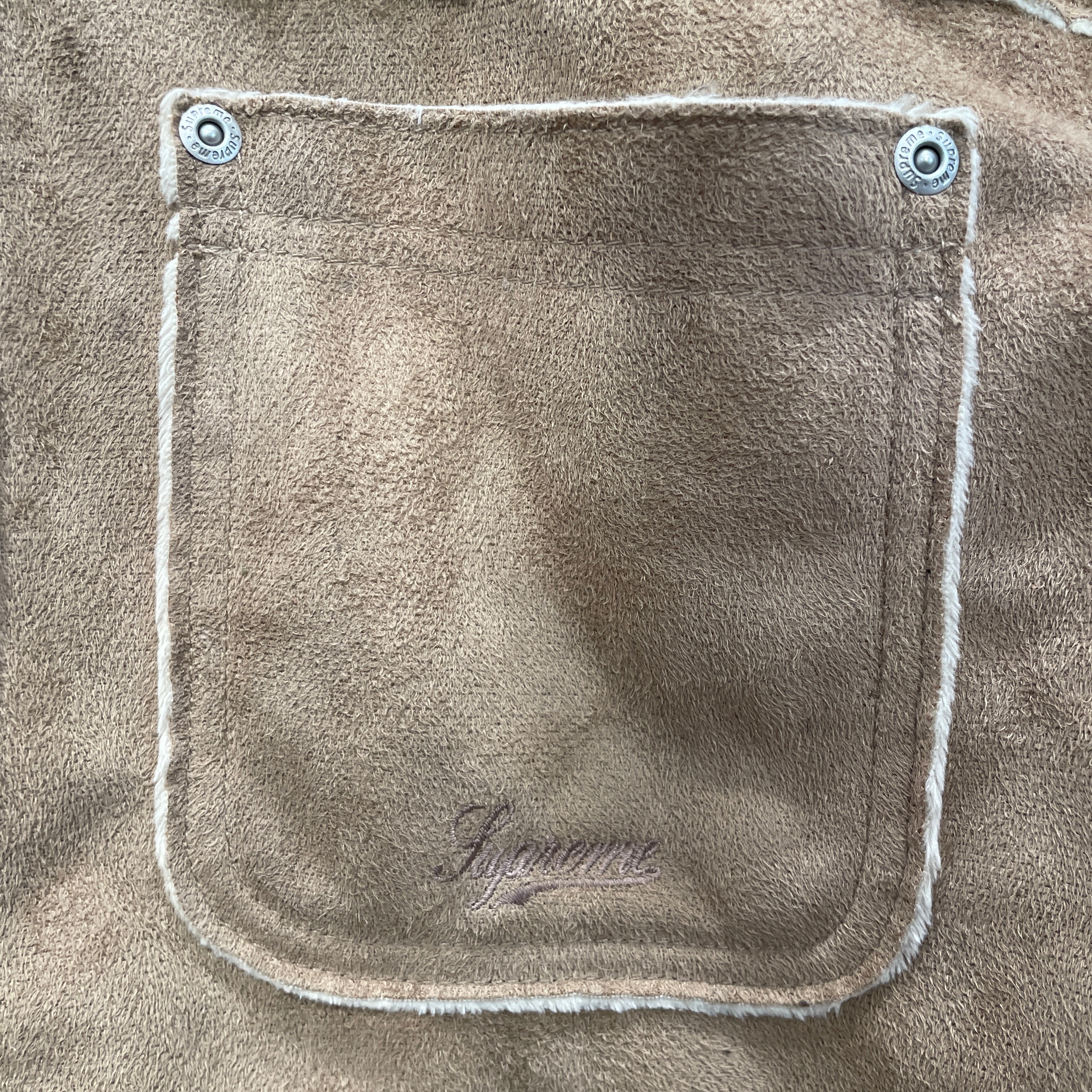 Supreme/Jacket/S/Polyester/BEG/WESTERN FAUX SUEDE view 3