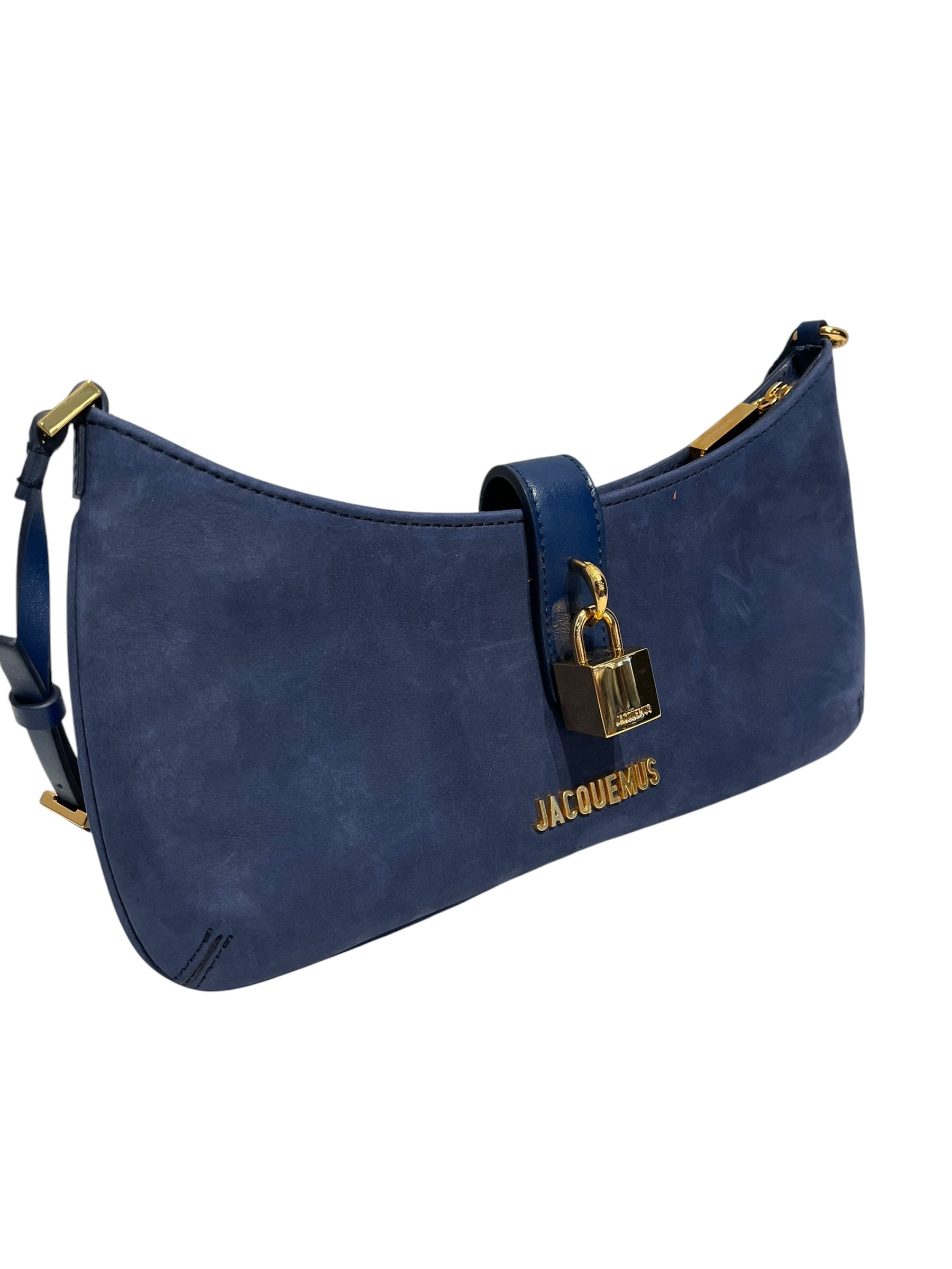 JACQUEMUS/Hand Bag/Suede/NVY/ view 3