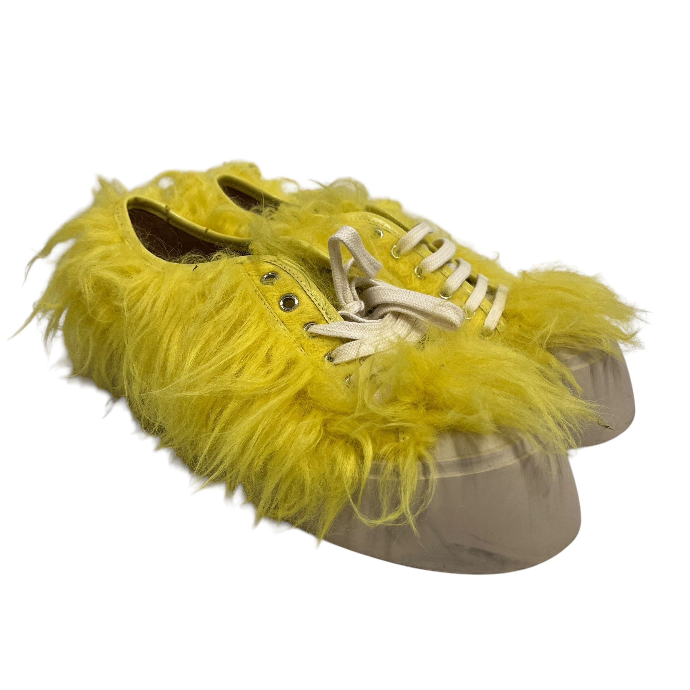 MARNI/Low-Sneakers/EU 40/Fake Fur/YEL/SSense Yellow Sneakers view 1