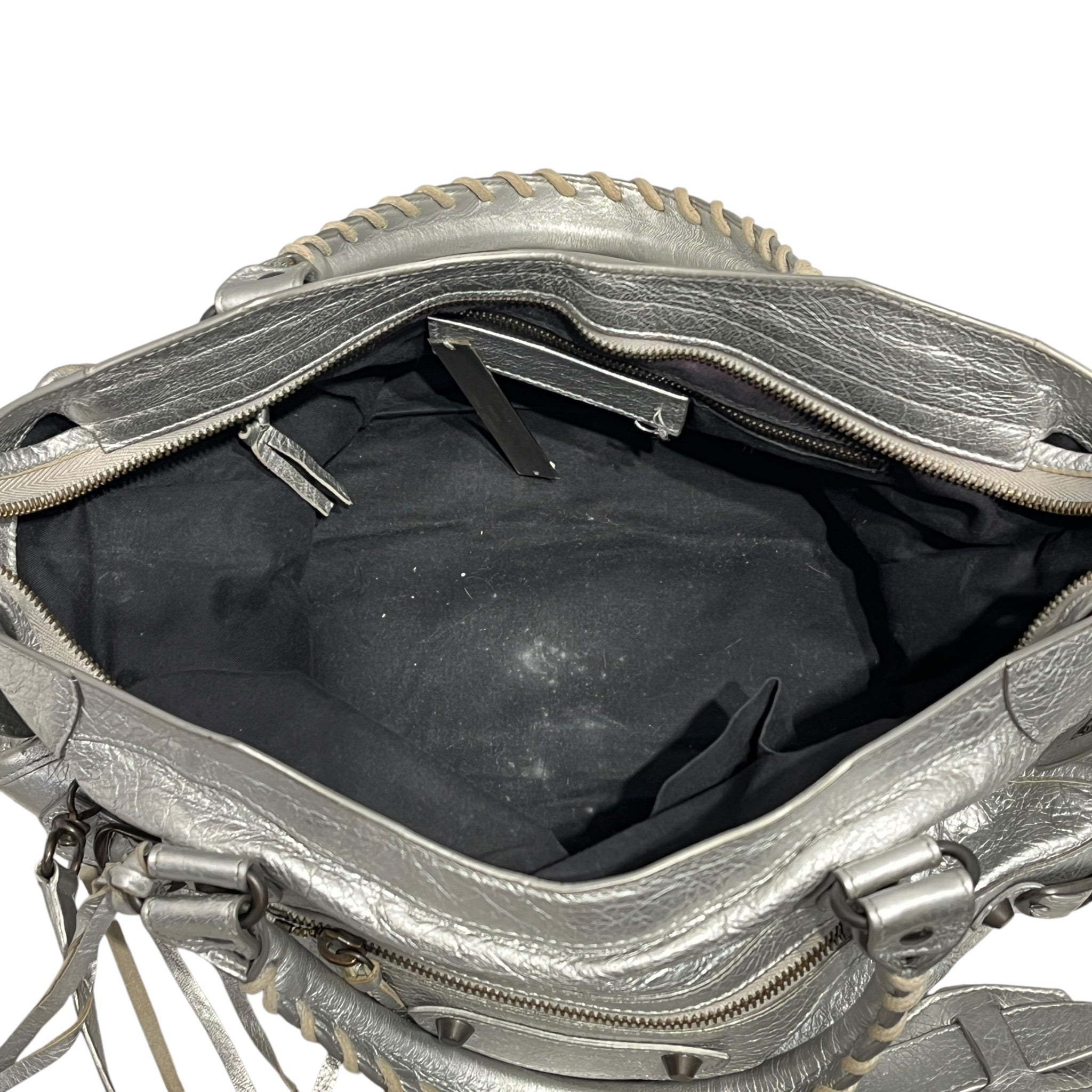 BALENCIAGA/Bag/Leather/SLV/LE CITY BAG view 3