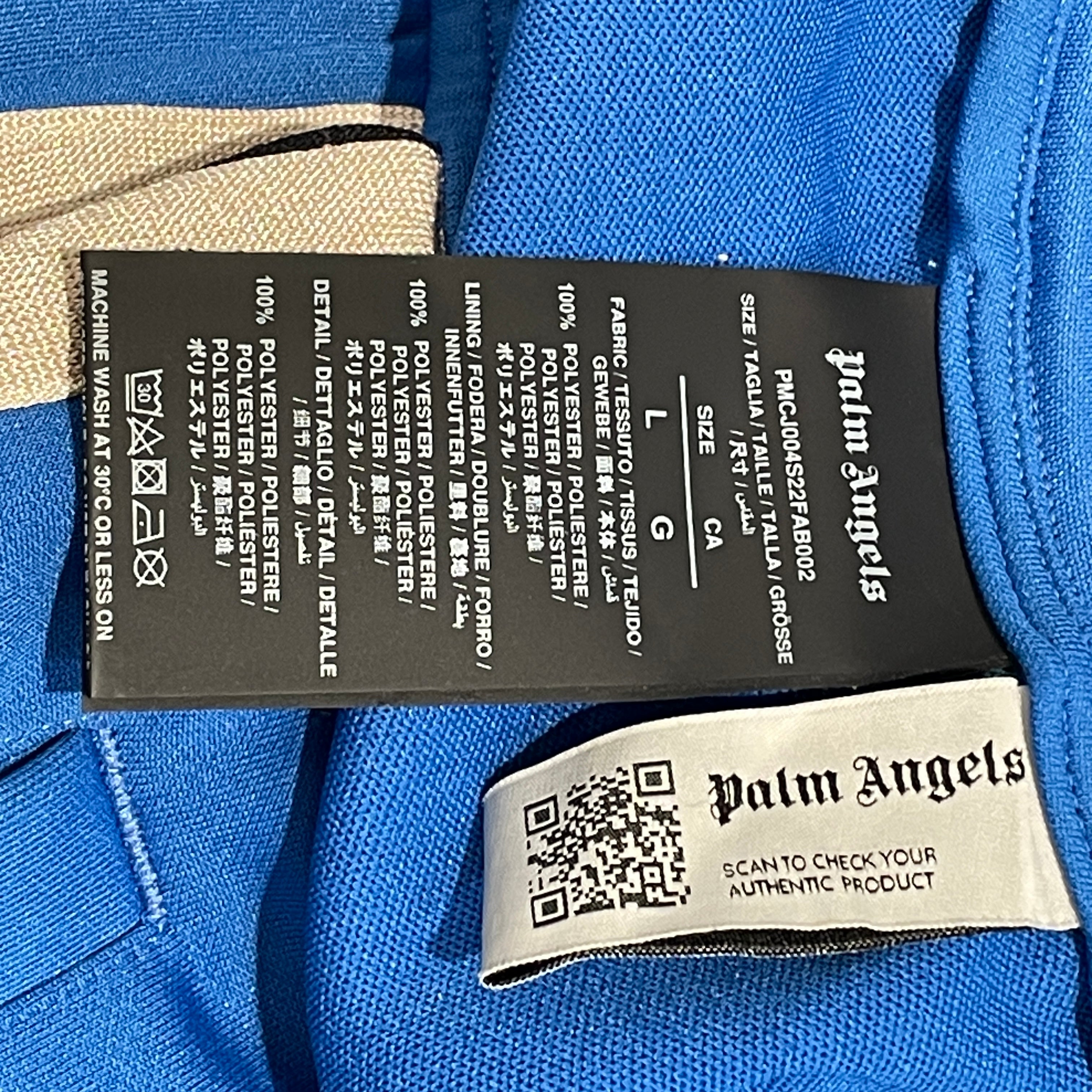 Palm Angels/Pants/L/Cotton/BLU/TRACKS view 4