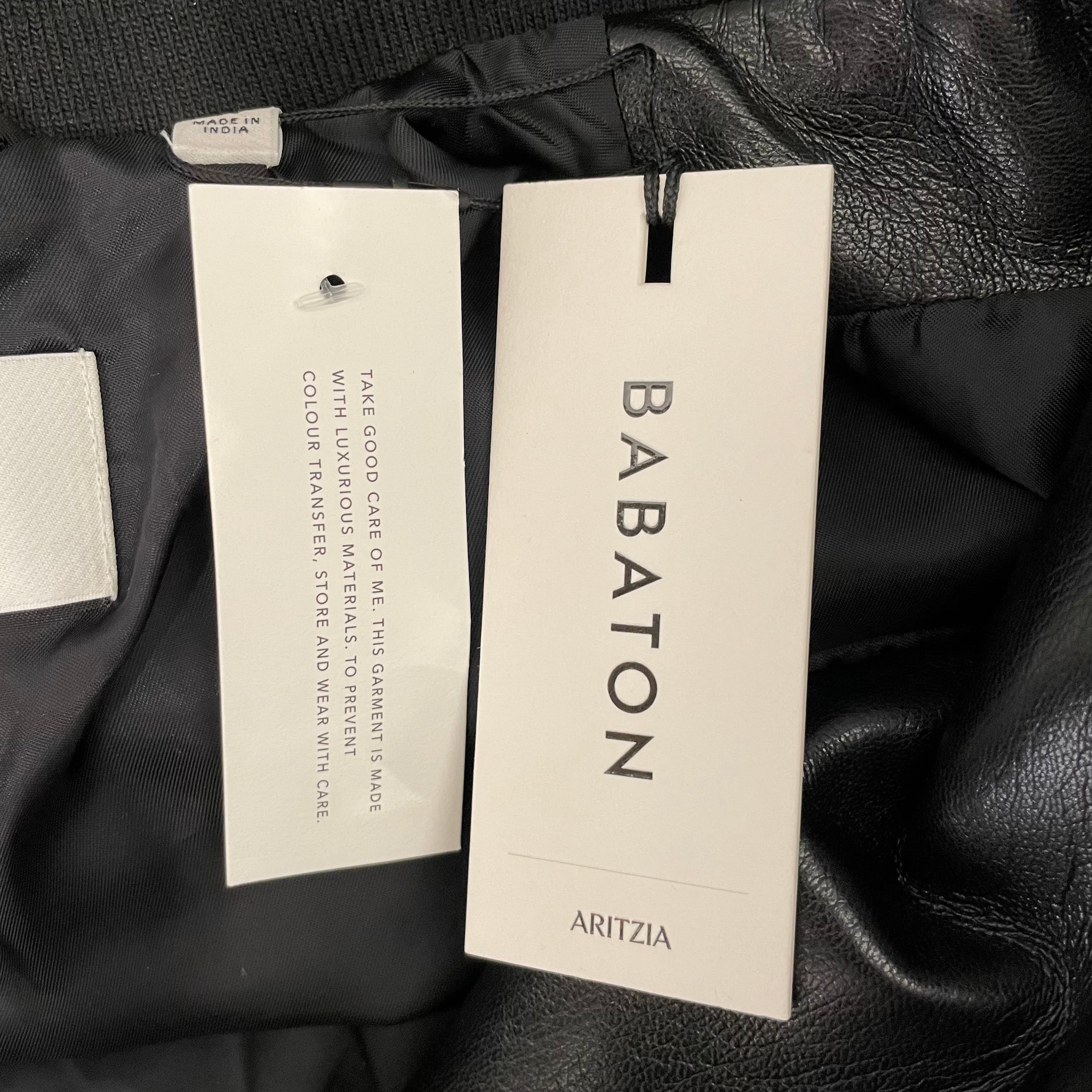 ARITZIA/Leather Jkt/S/Leather/BLK/SYNERGY view 4