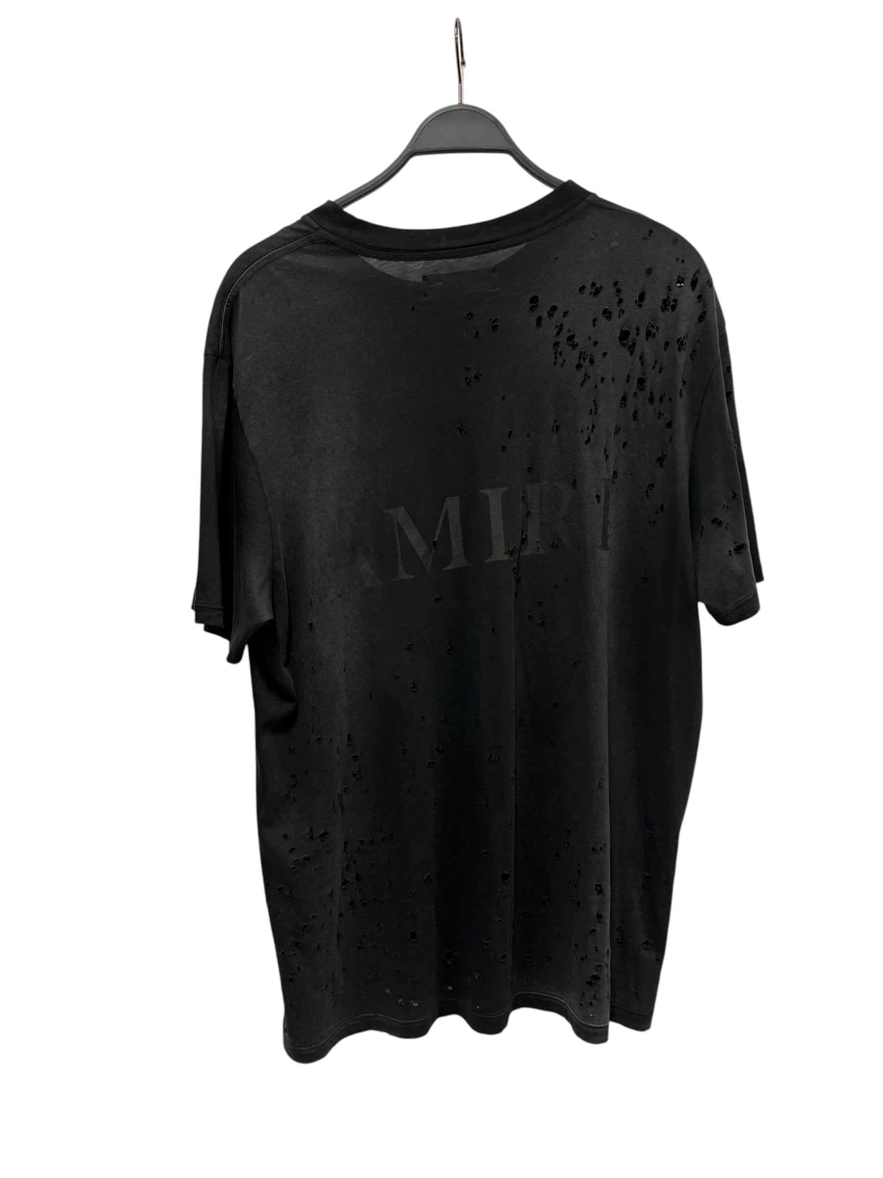 AMIRI/T-Shirt/XL/Cotton/BLK/DISTRESSED view 2