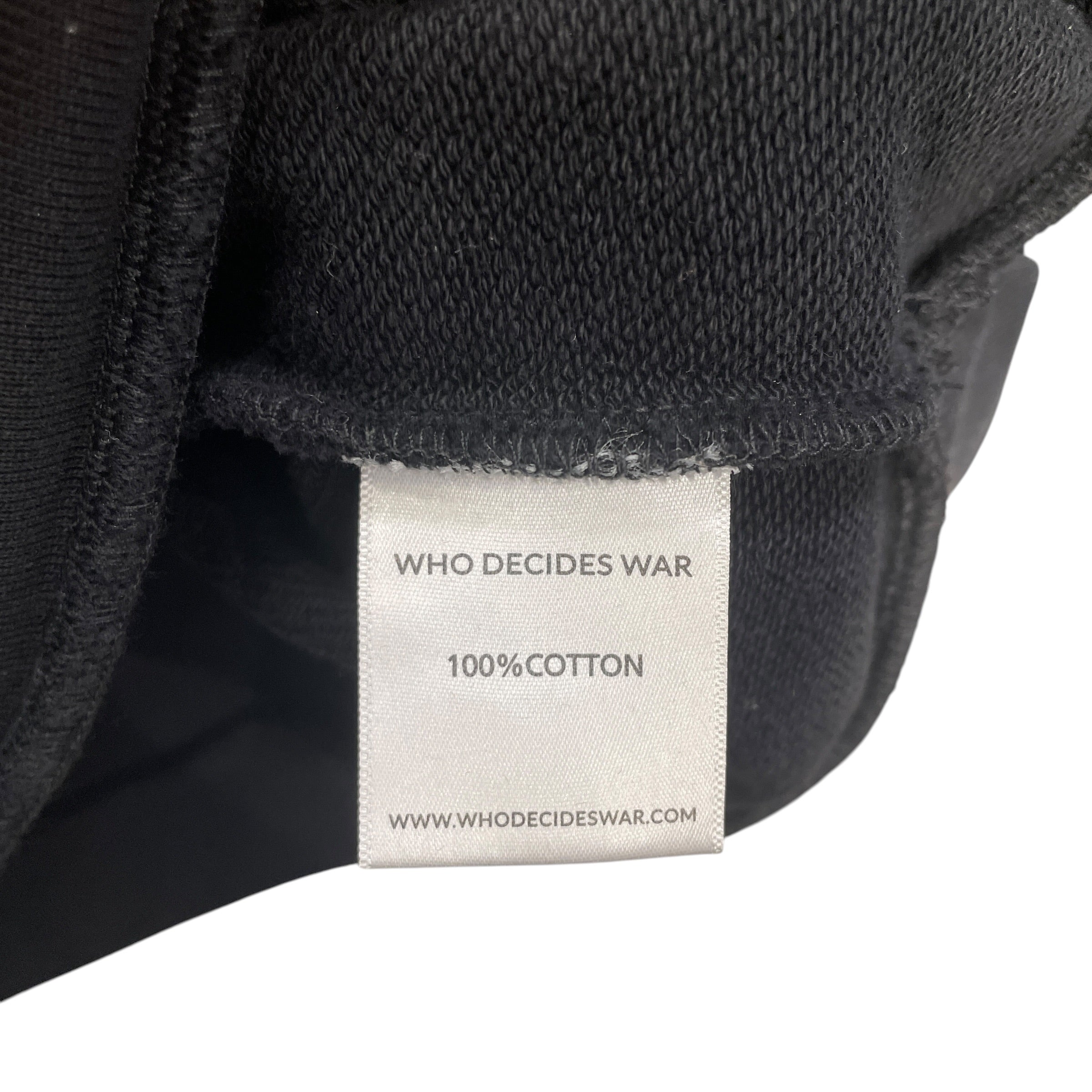 WHO DECIDES WAR/Hoodie/S/Cotton/BLK/CATHERDRAL view 4
