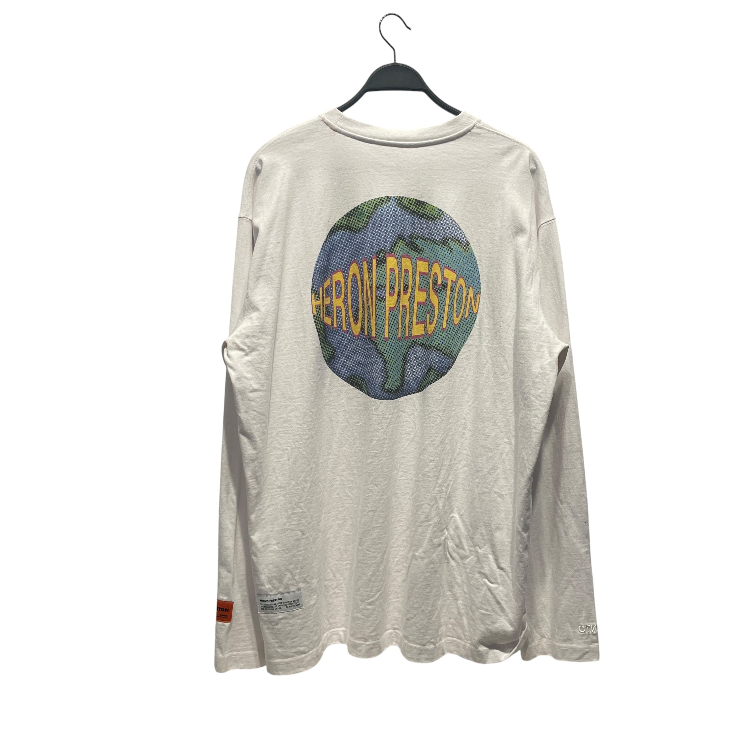 HERON PRESTON/LS T-Shirt/M/Cotton/WHT/Heron Preston LS T Shirt view 2