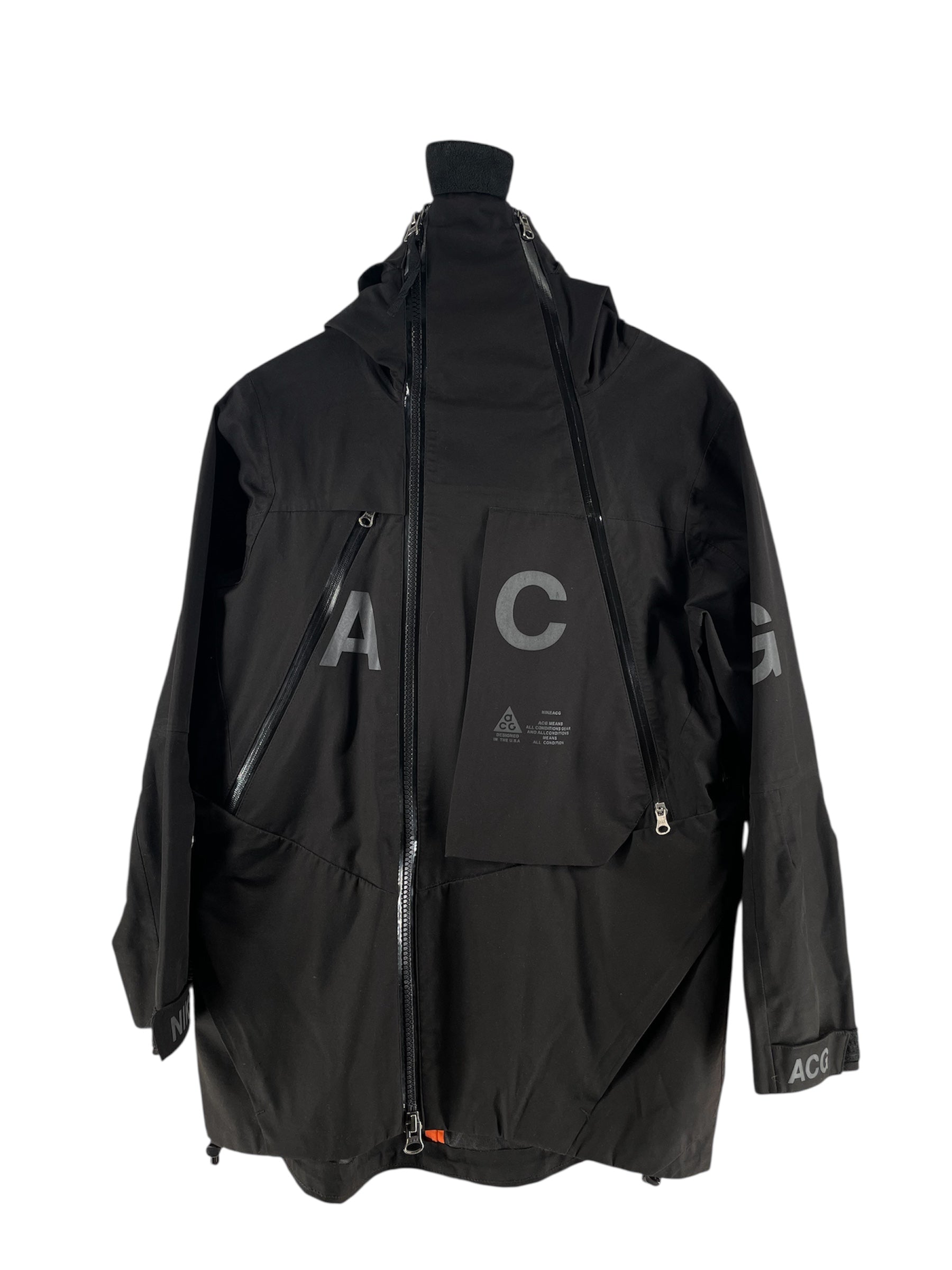 NIKE/Windbreaker/S/Polyester/BLK/Double Breasted/ALPINE JKT view 1