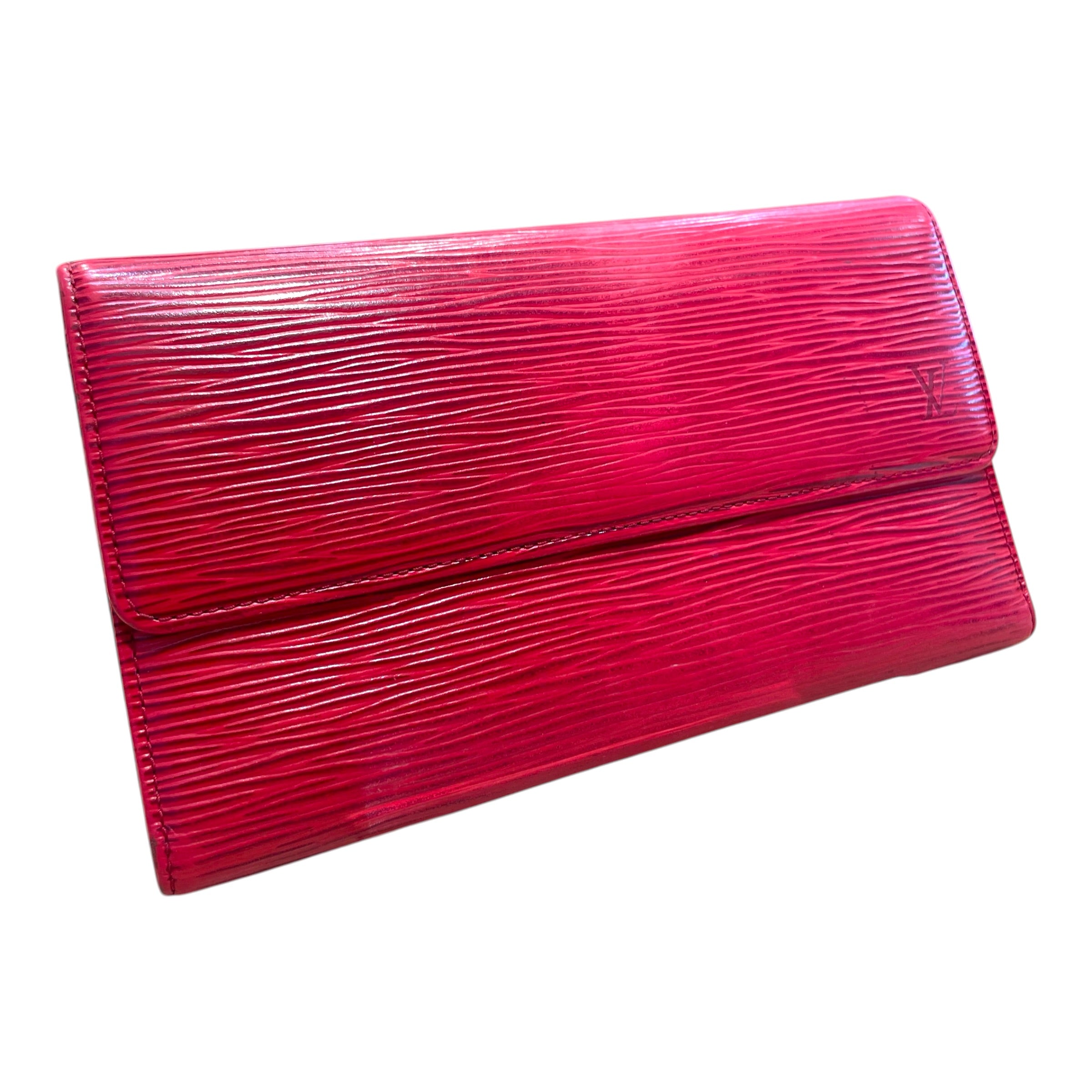 LOUIS VUITTON/Trifold Wallet/Leather/RED/M's/Epi Wallet view 1