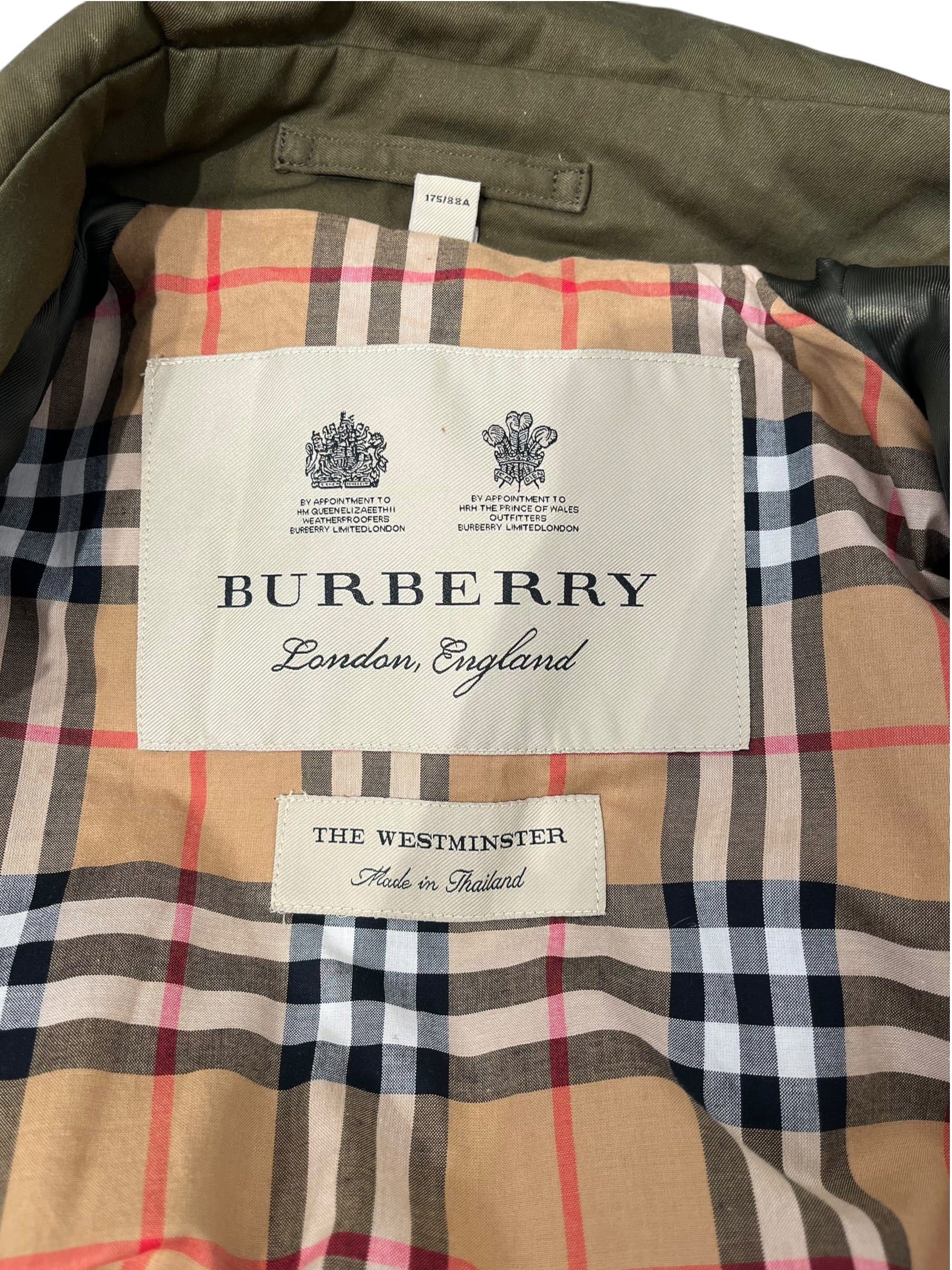 BURBERRY/Trench Coat/8/Cotton/GRN/THE WESTMINSTER LONG view 3