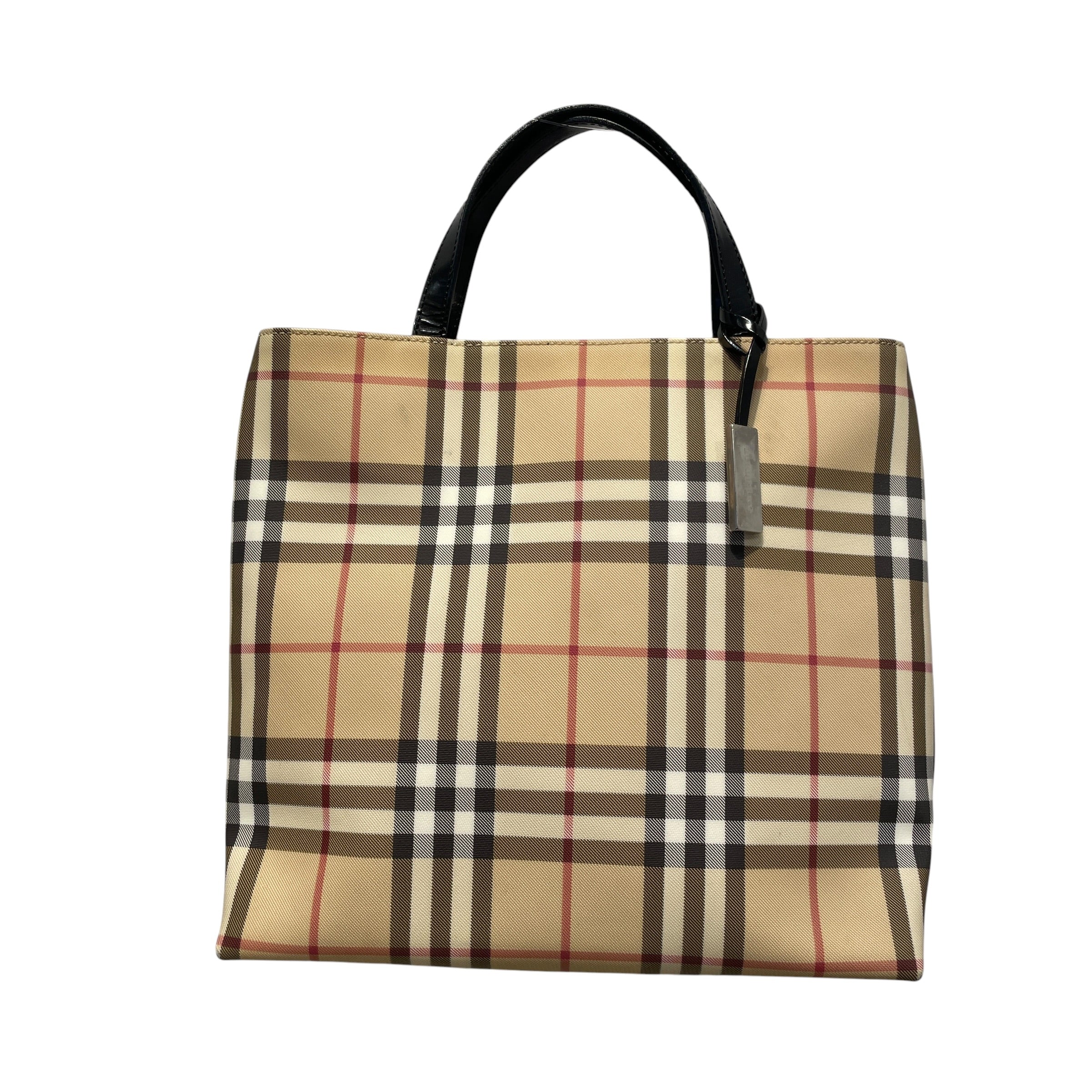 BURBERRY/Tote Bag/Stripe/Leather/BRW/Nova Check Tote view 1