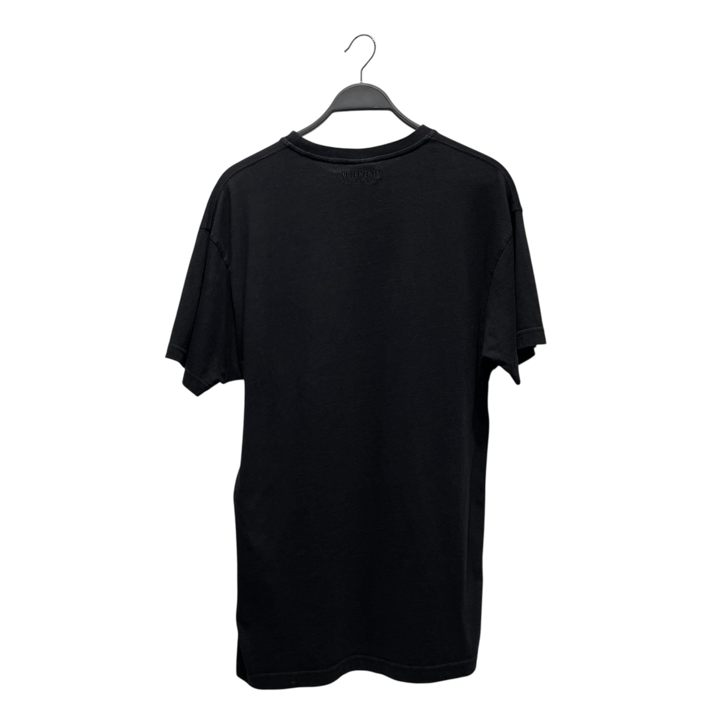 VETEMENTS/T-Shirt/XS/Cotton/BLK/ view 2